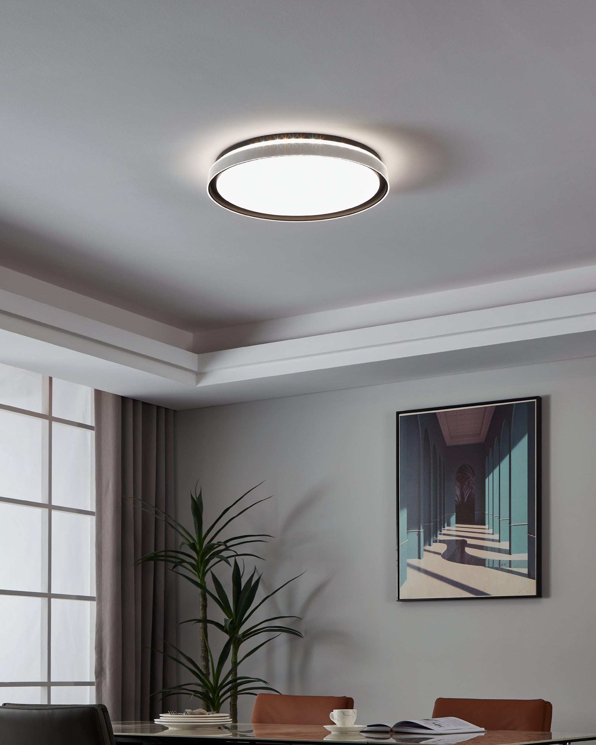 eglo-seluci-led-deckenleuchte-49-cm-mit-fernbedienung-und-backlight-wei-schwarz image 3