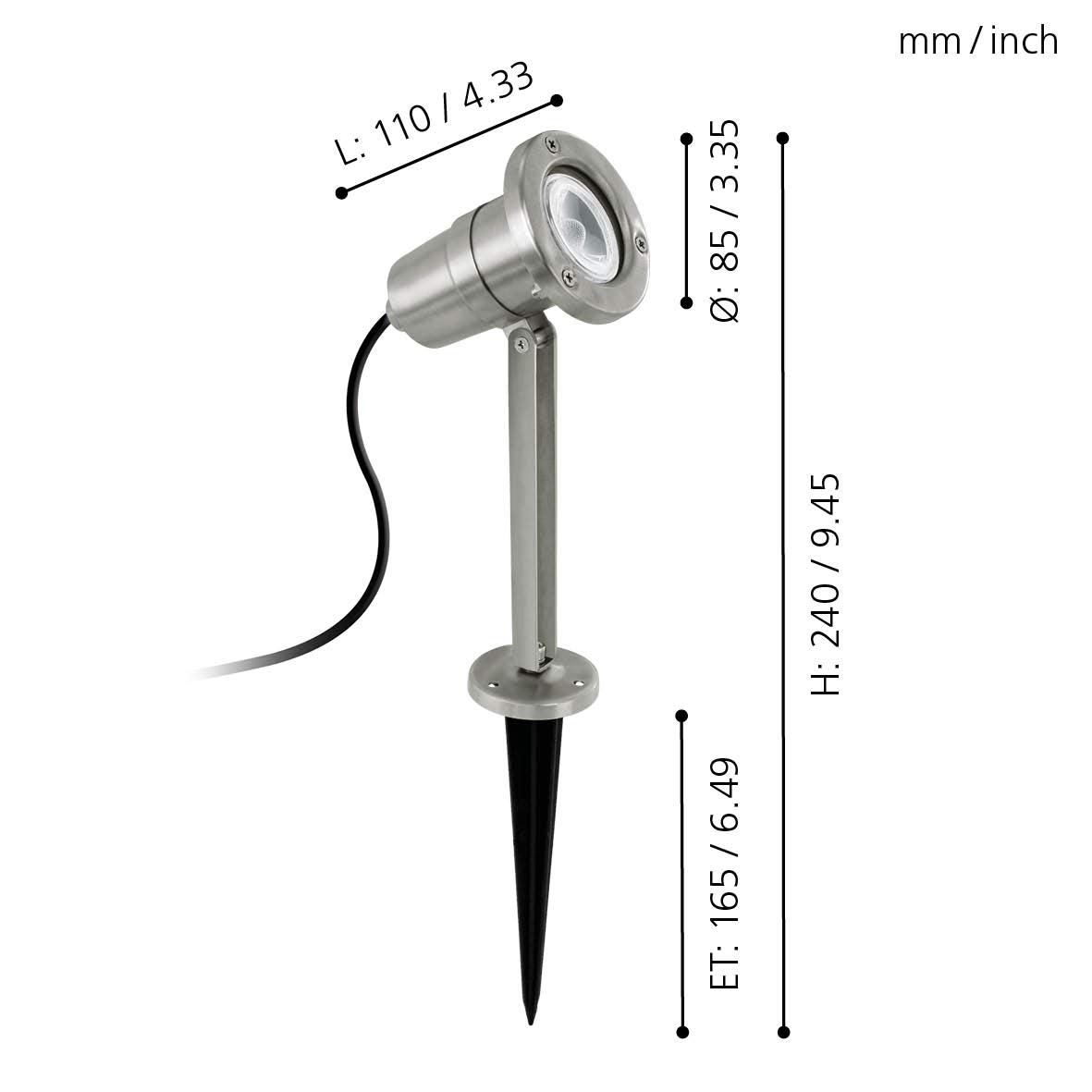 eglo-nema-erdspie-strahler-au-en-gu10-edelstahl-ip54 image 6