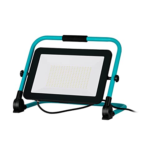 eglo-led-baustrahler-150w-11900lm-ip65-t-rkis-schwarz-schwenkbar image 7