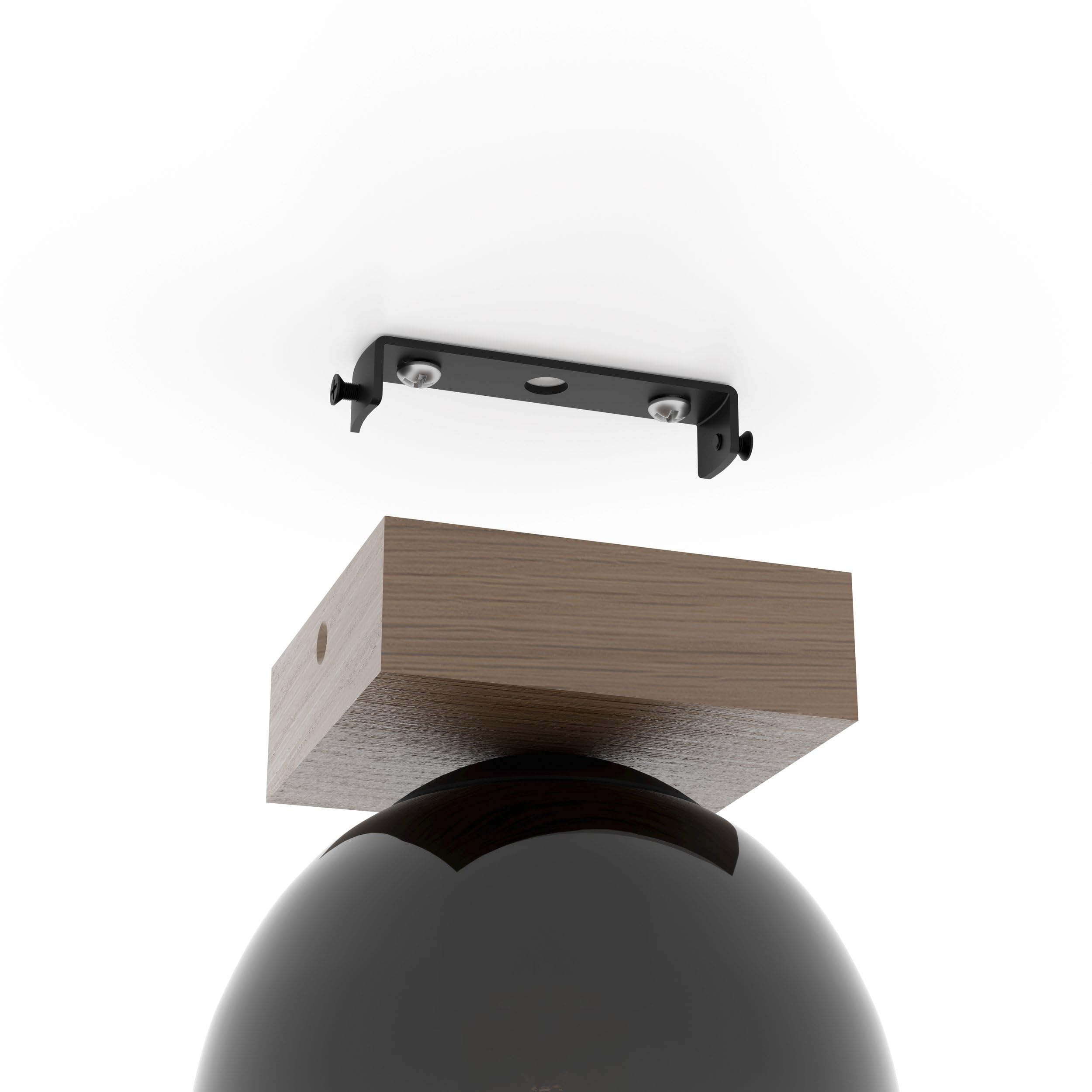 eglo-filago-deckenleuchte-holz-walnuss-braun-glas-schwarz-transparent-e27-14-5-c image 5