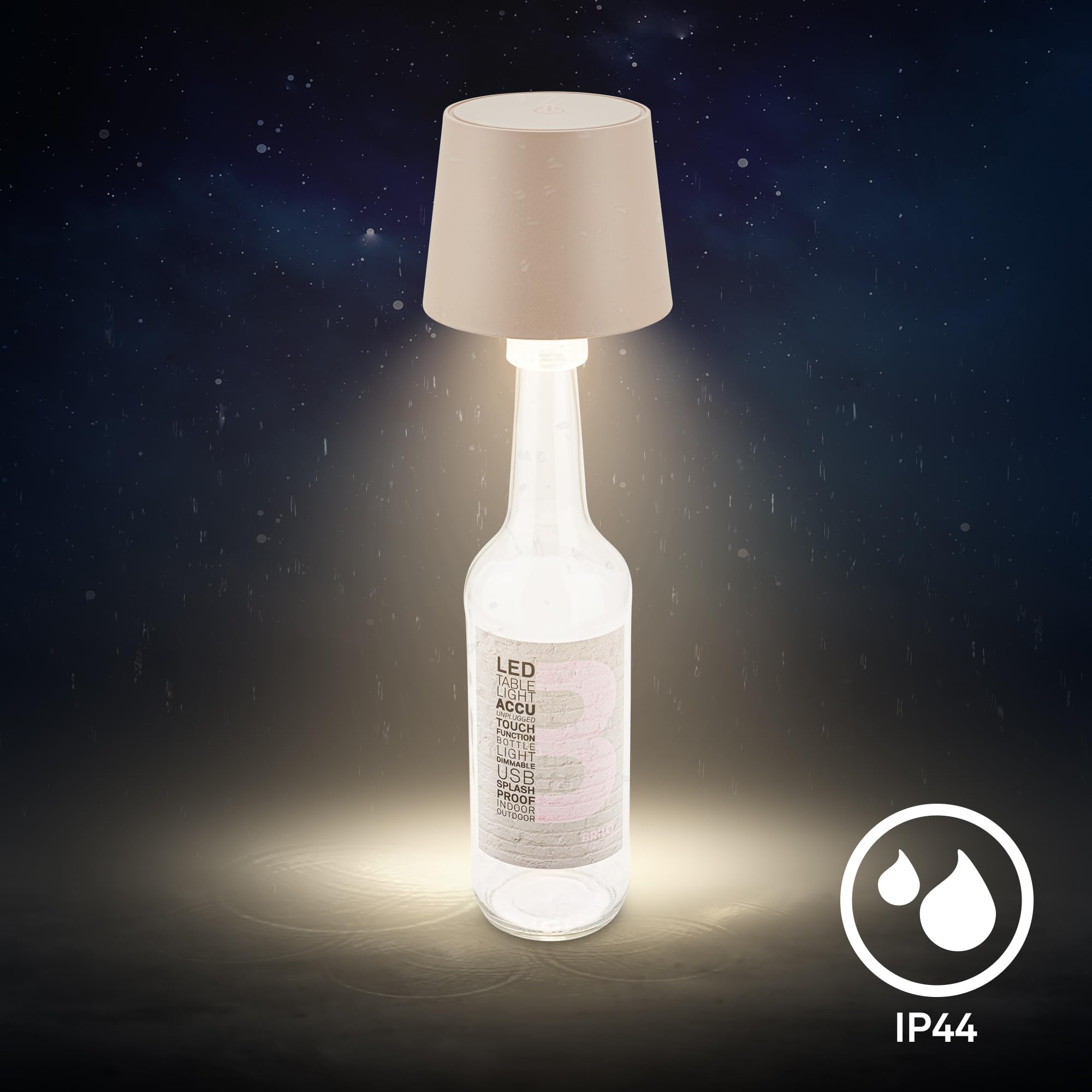 briloner-led-flaschenlampe-kabellos-touch-dimmbar-warmwei-akku-tischleuchte-beig image 7