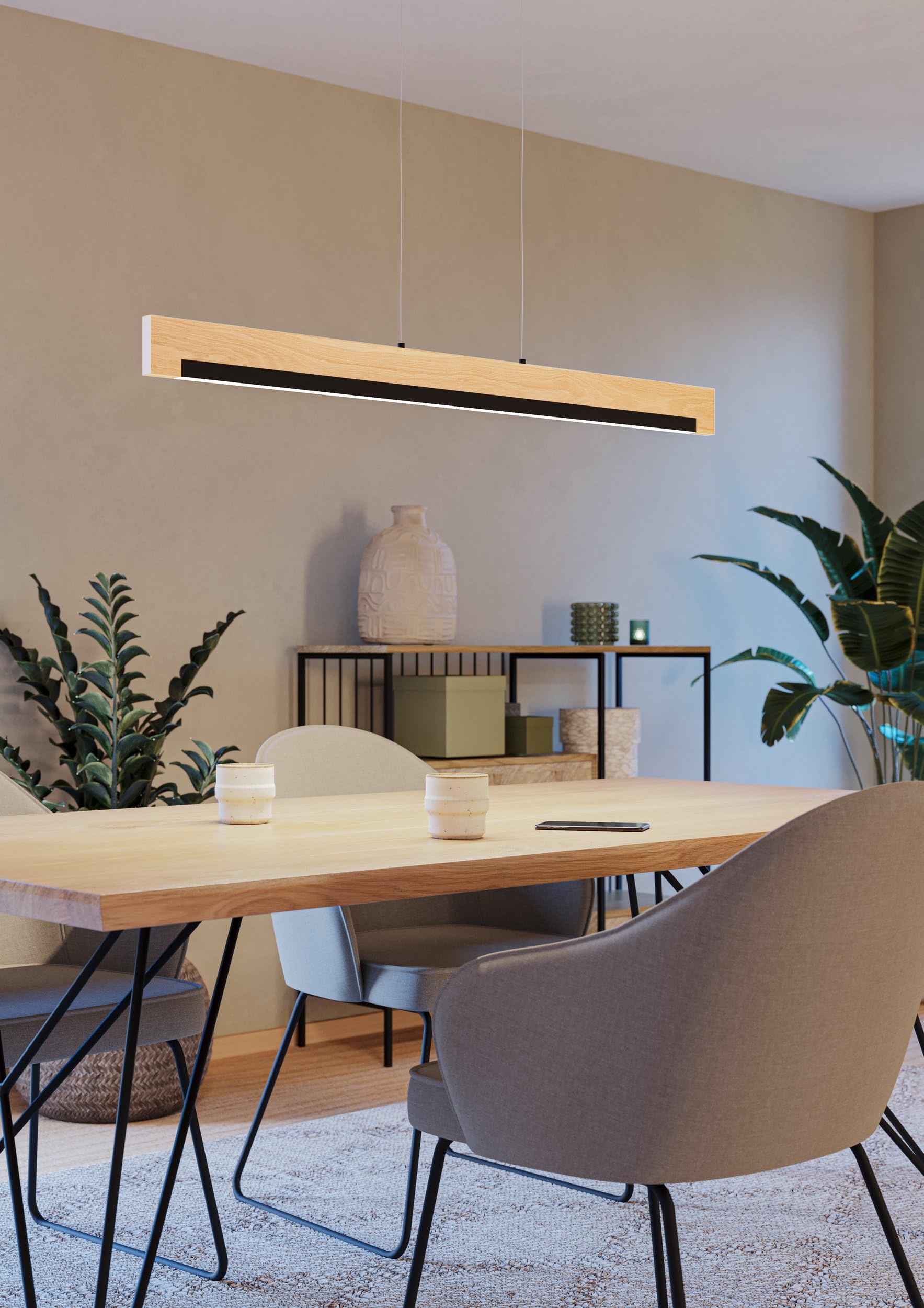 eglo-camacho-led-pendelleuchte-110-cm-schwarz-natur-wei-dimmbar image 3