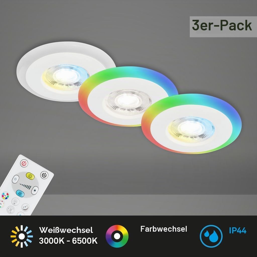 briloner-3er-set-led-einbauleuchten-rgb-cct-ip44-wei-84x34-mm image 2
