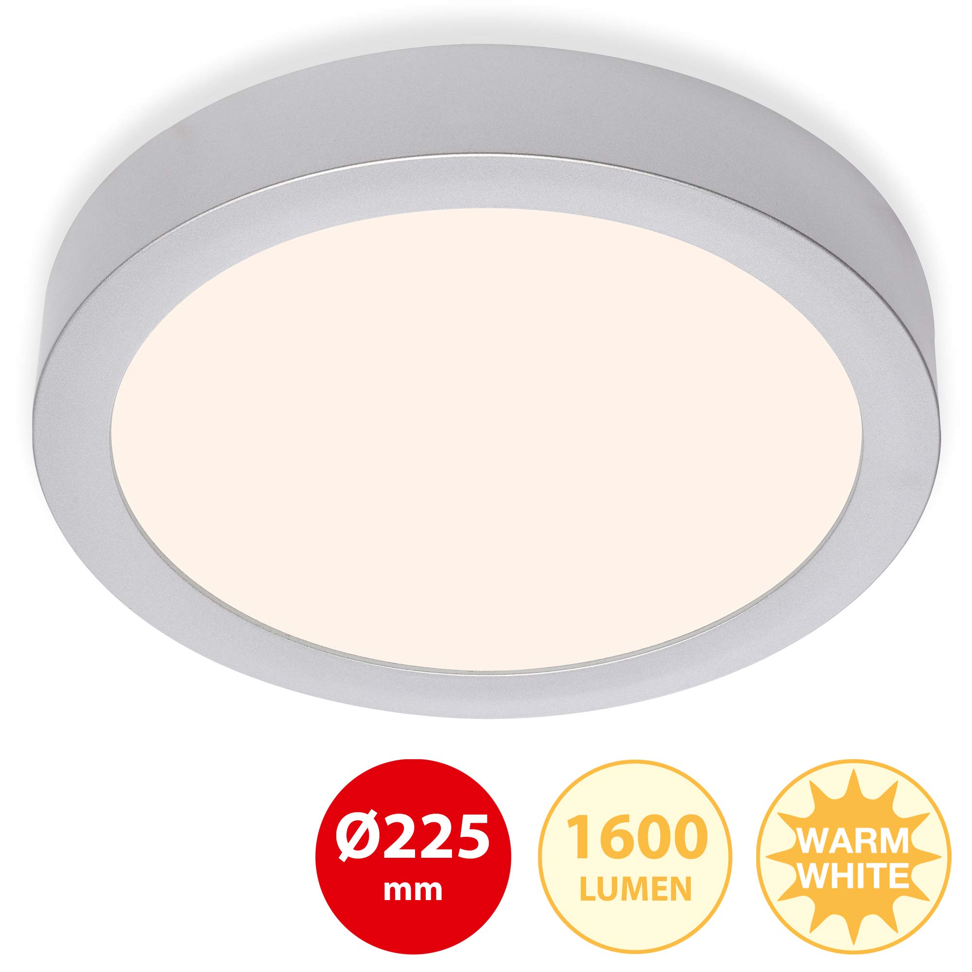 briloner-led-aufbauleuchte-deckenleuchte-rund-chrom-matt-225x32mm-16-5w-1600-lm- image 2