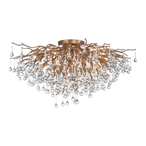 paul-neuhaus-icicle-deckenleuchte-100-cm-messing-antik-kristall image 2