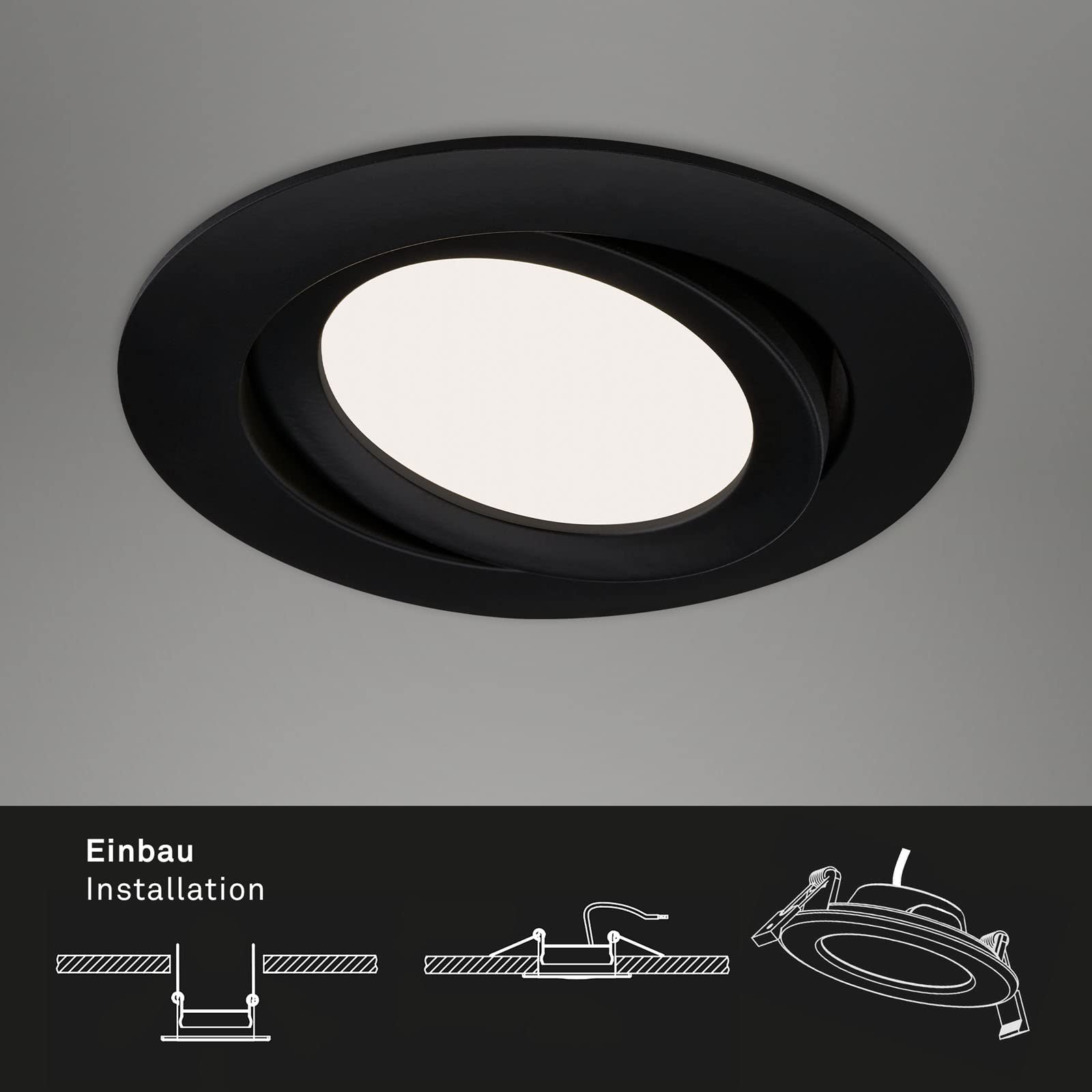 briloner-led-einbauleuchten-3er-set-schwarz-matt-schwenkbar-7w-600lm-4000k-ip23 image 3