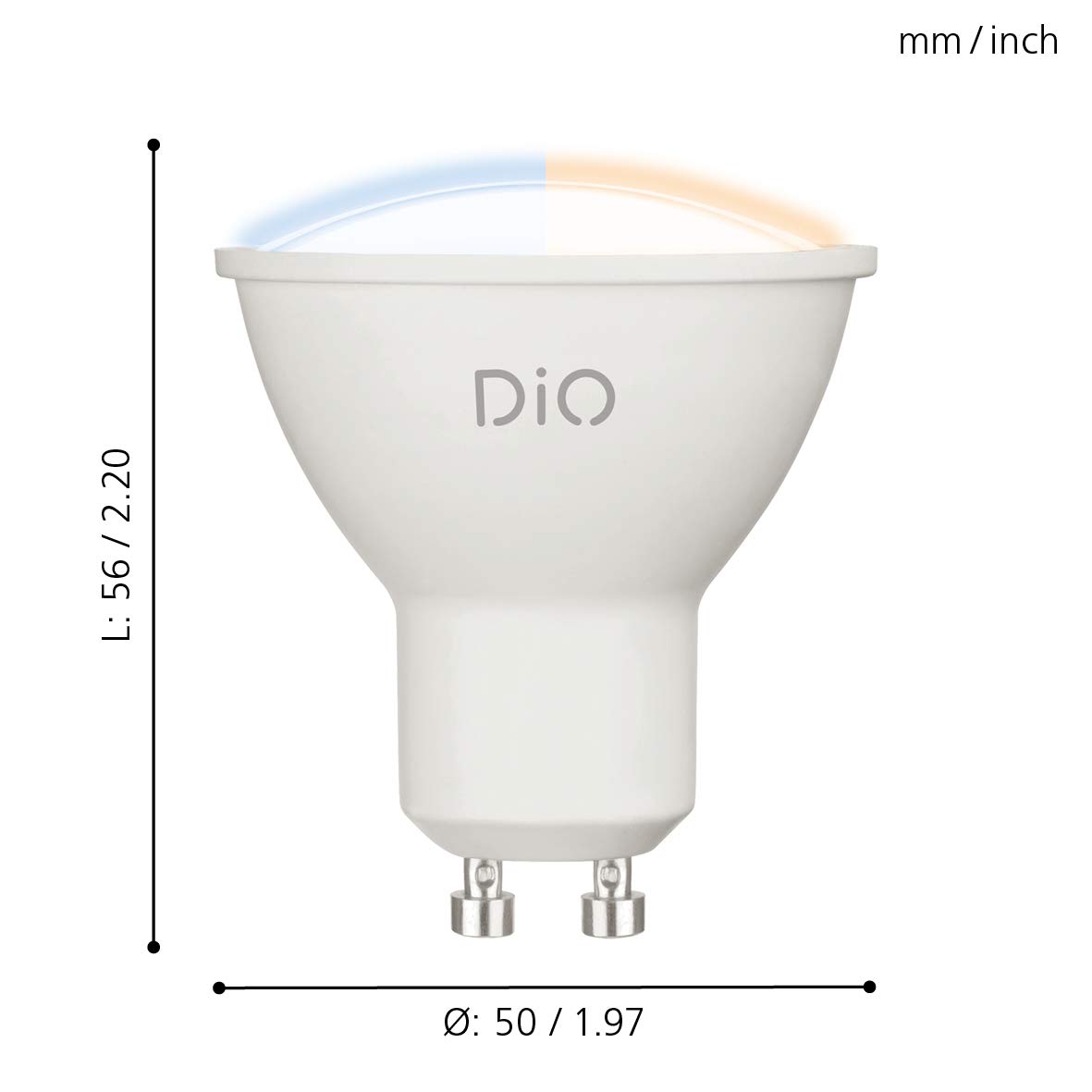 eglo-access-gu10-led-spotlampe-5w-dimmbar-mit-fernbedienung image 5