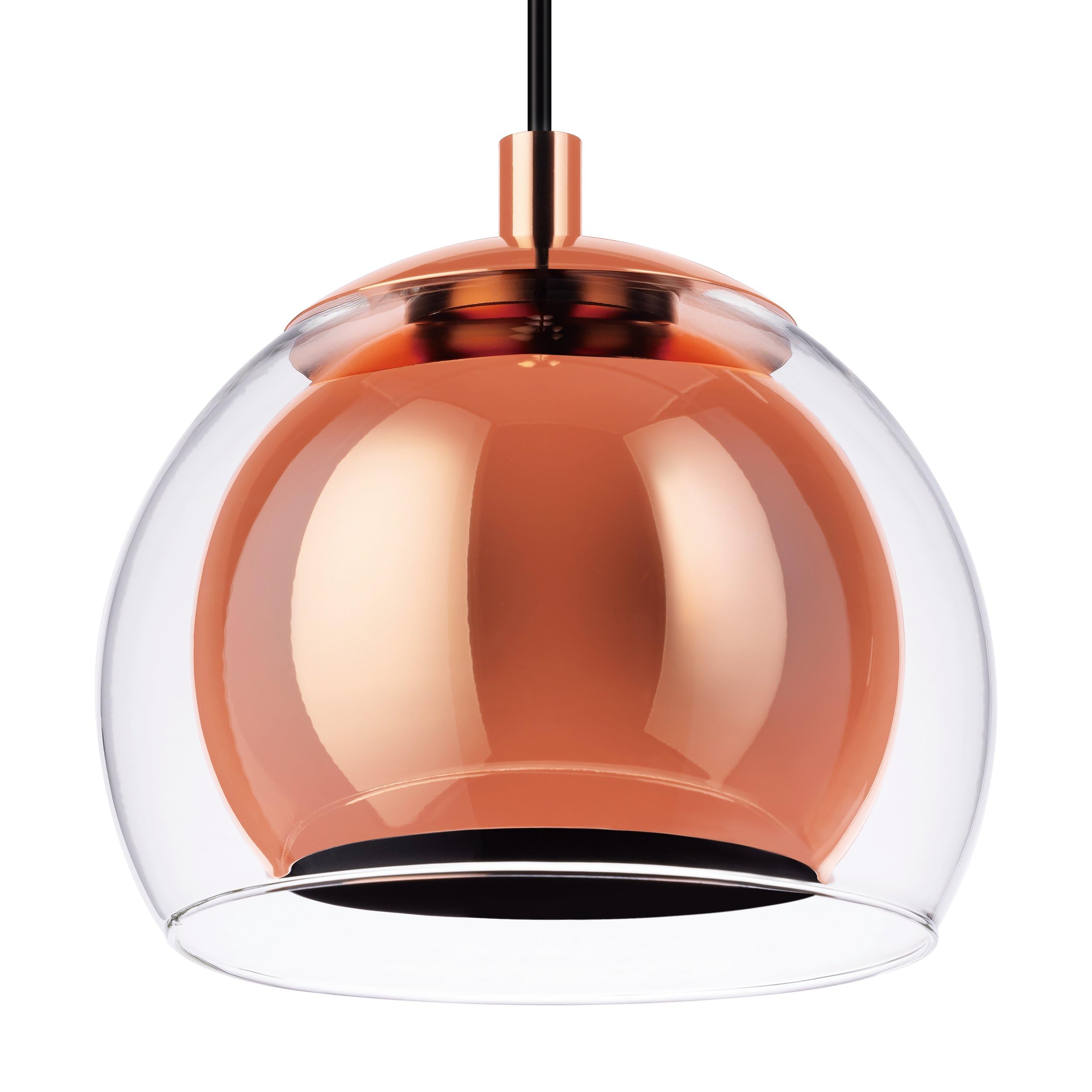 eglo-rocamar-pendelleuchte-1-flammig-h-ngelampe-metall-kupfer-glas-klar-e27 image 4