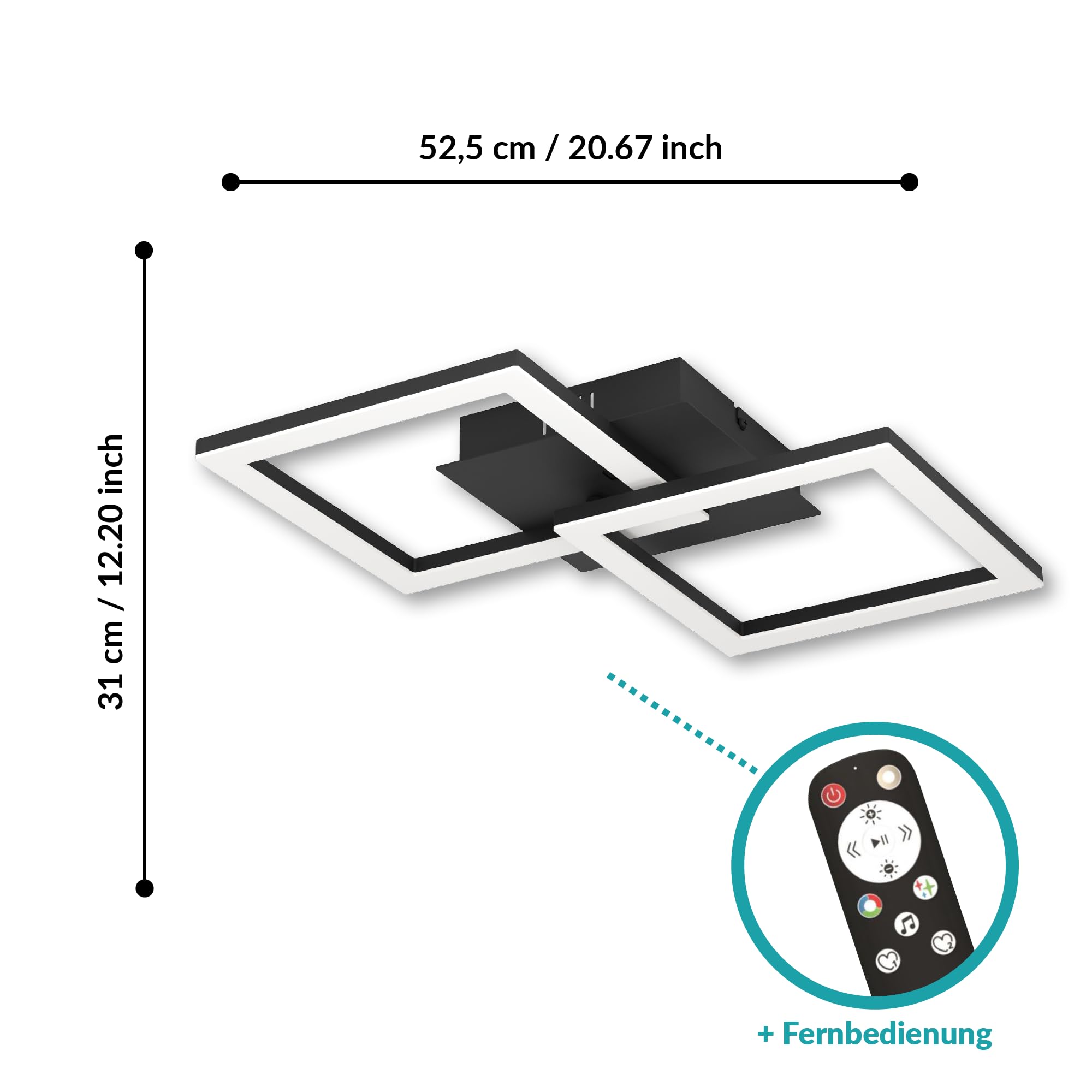 eglo-rgbic-led-deckenleuchte-gaming-deckenlampe-schwarz-52-5-cm image 6