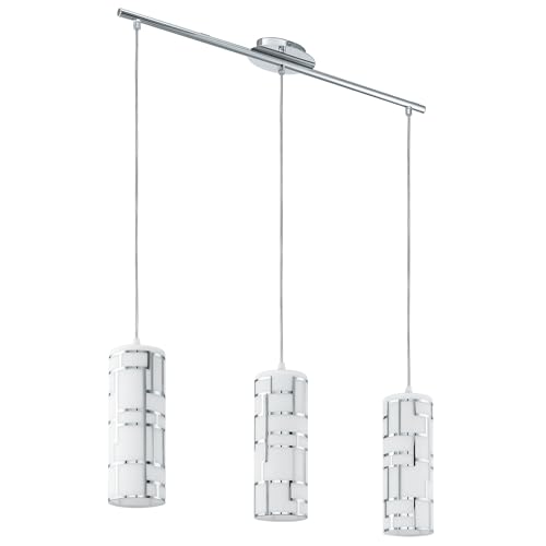 eglo-bayman-pendelleuchte-3-flammig-e27-stahl-chrom-glas-wei-72-cm-esstischlampe image 8