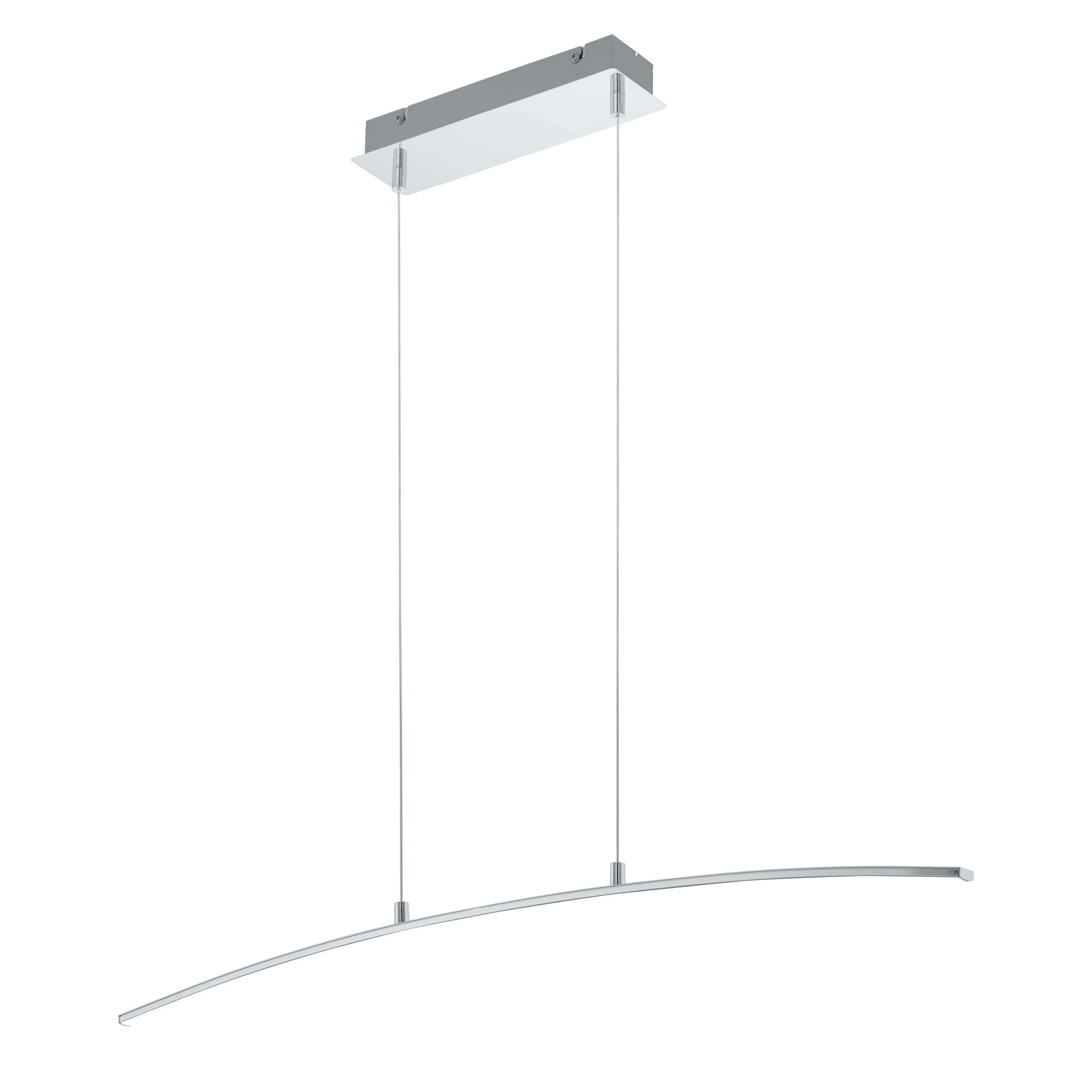 eglo-pendellampe-lasana-1-flammig-led-14w-1400lm-chrom-wei-90cm image 1