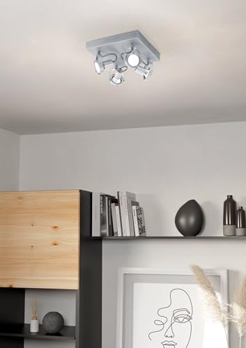 eglo-novorio-led-deckenstrahler-4-flammig-alu-geb-rstet-gu10-27x27cm image 5