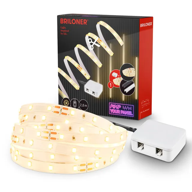 briloner-pimp-your-panel-led-strip-starterset-2-6m-warmwei-wei image 1
