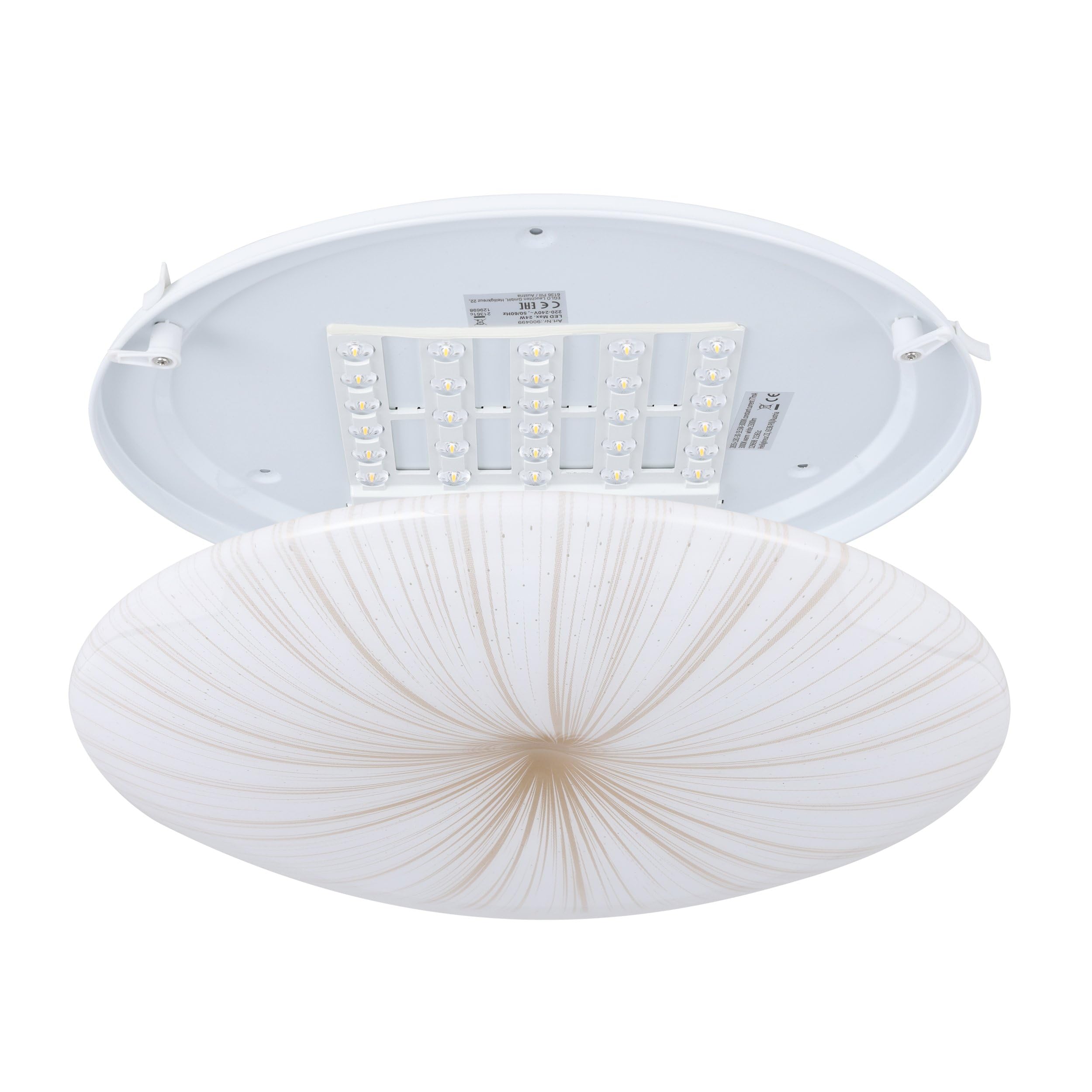 eglo-nieves-1-led-deckenlampe-41-cm-sternenhimmel-wei-gold-warmwei image 5