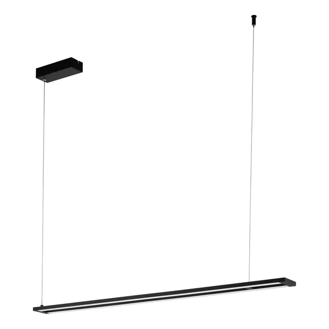 eglo-amontillado-led-pendelleuchte-2-flammig-schwarz-wei-dimmbar image 1