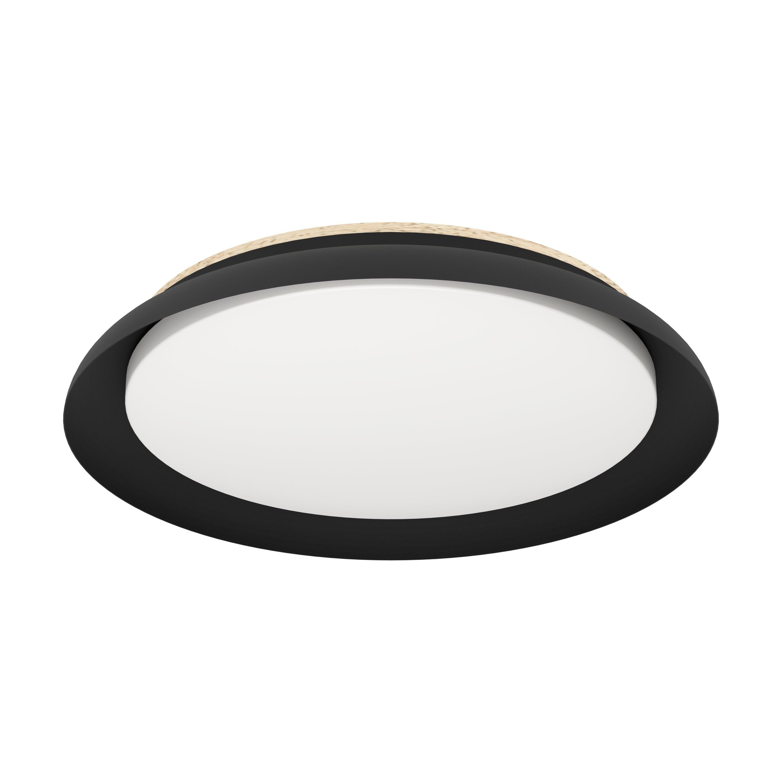 eglo-penjamo-1-led-deckenleuchte-rund-46-5-cm-schwarz-eiche image 1