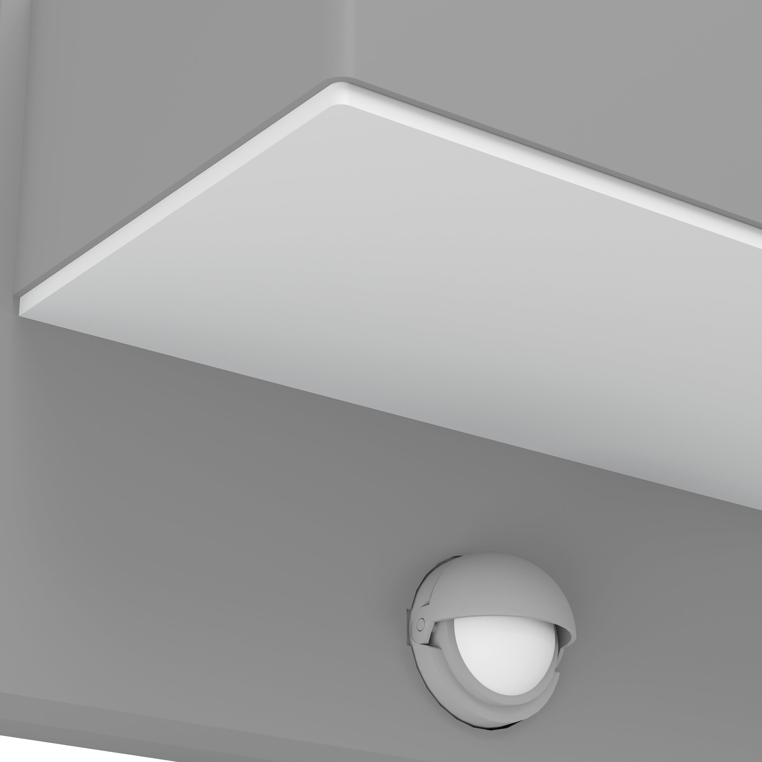 eglo-azzinano-led-au-en-wandleuchte-2-flammig-mit-bewegungsmelder-silber-wei-ip4 image 6