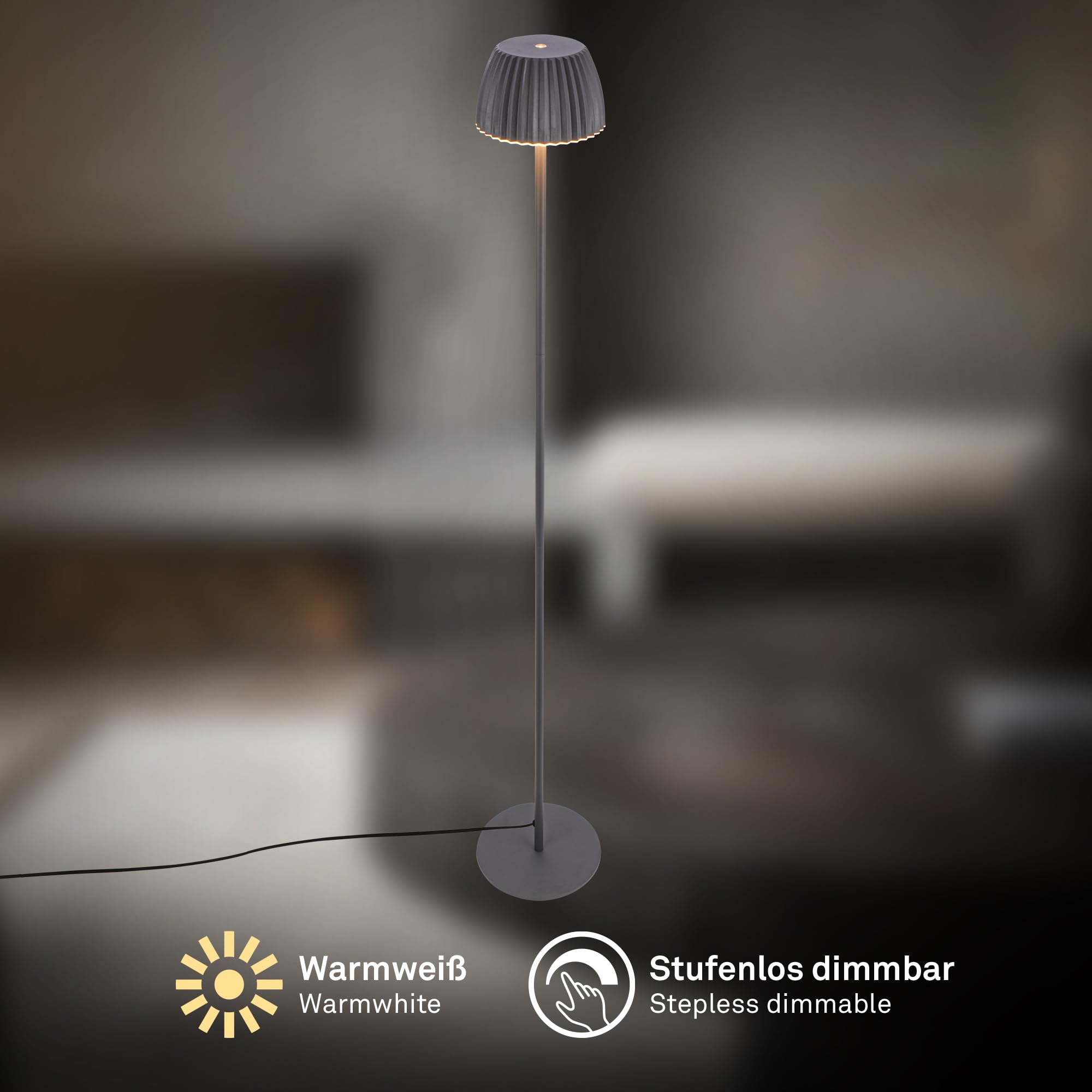 briloner-led-stehlampe-dimmbar-mit-touch-und-lichtkante-warmwei-124-cm-anthrazit image 2