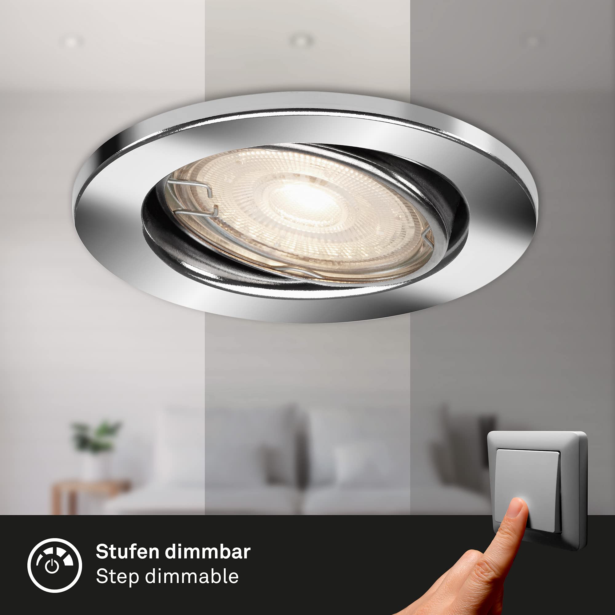 briloner-led-einbauleuchten-3er-set-chrom-gu10-5w-460lm-3000k-schwenkbar-dimmbar image 4