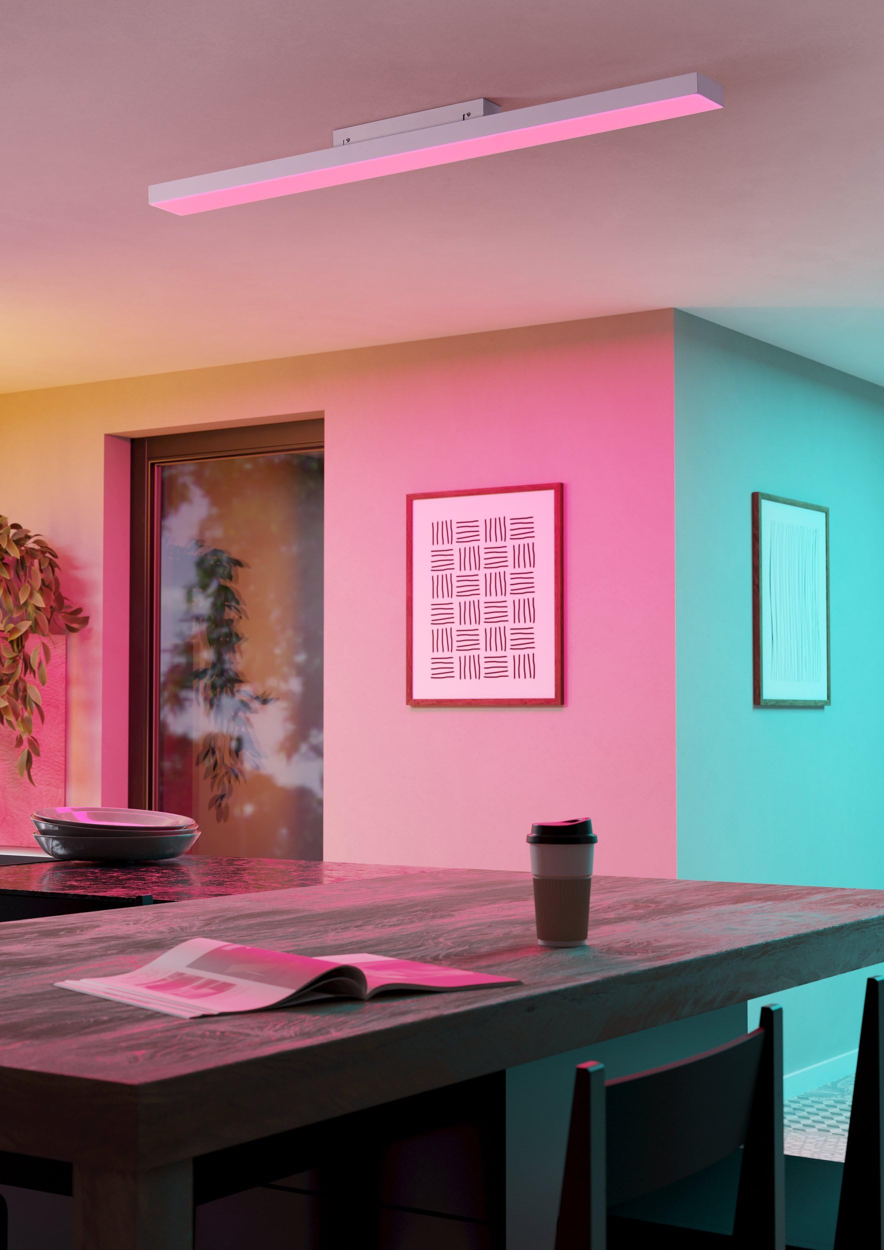 eglo-turcona-z-connect-z-smart-led-panel-120x10-cm-zigbee-rgb-dimmbar-wei image 5