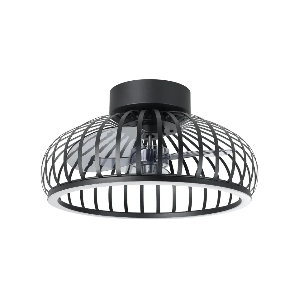 eglo-mogano-led-deckenventilator-42-8-cm-schwarz-dc-motor-6-stufen-fernbedienung image 1