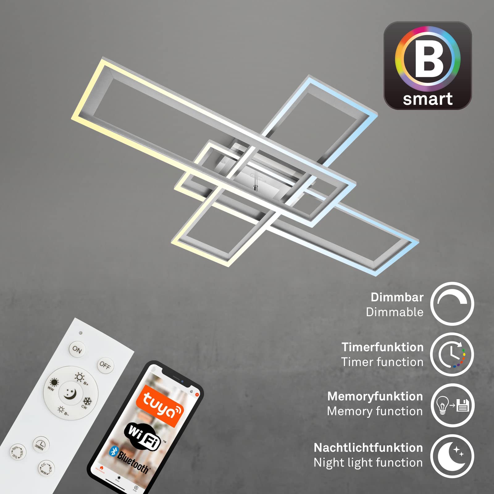 briloner-smart-home-led-deckenleuchte-alexa-wifi-dimmbar-alu-104x71x10-cm image 6