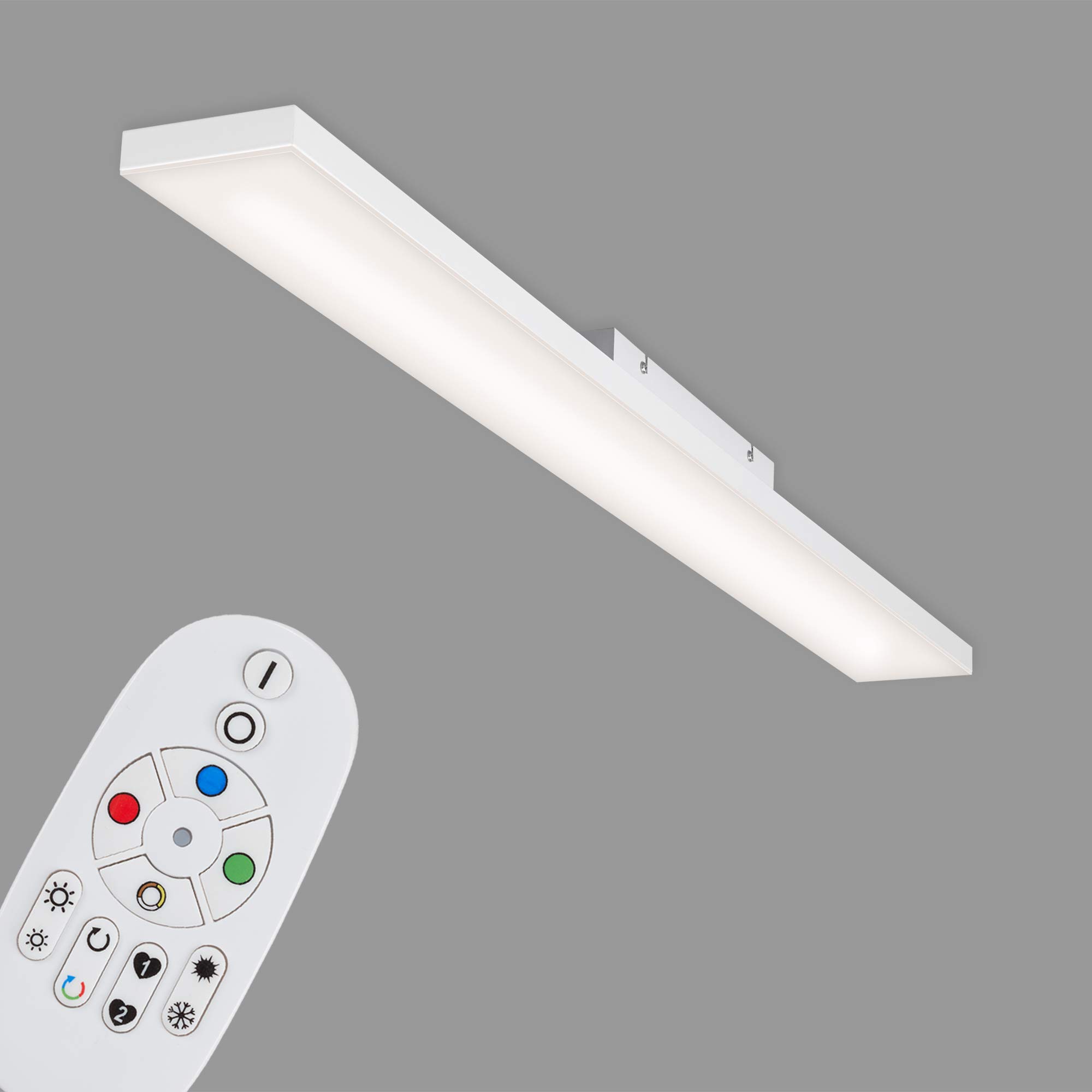 briloner-led-panel-1195x100-mm-dimmbar-rgb-cct-mit-fernbedienung-24w-2900-lumen- image 1