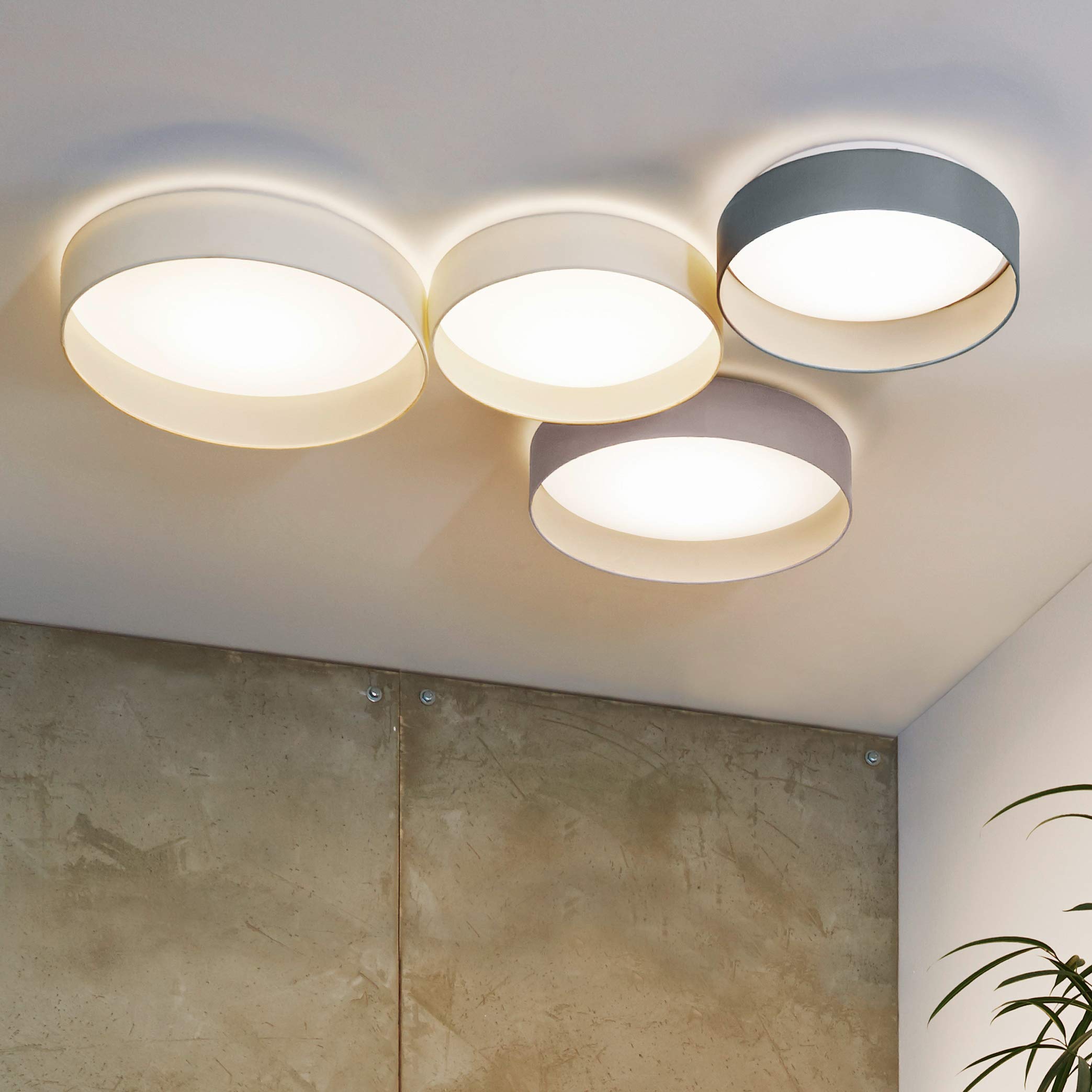 eglo-palomaro-1-led-deckenlampe-dimmbar-stoff-creme-wei-40-5-cm image 2