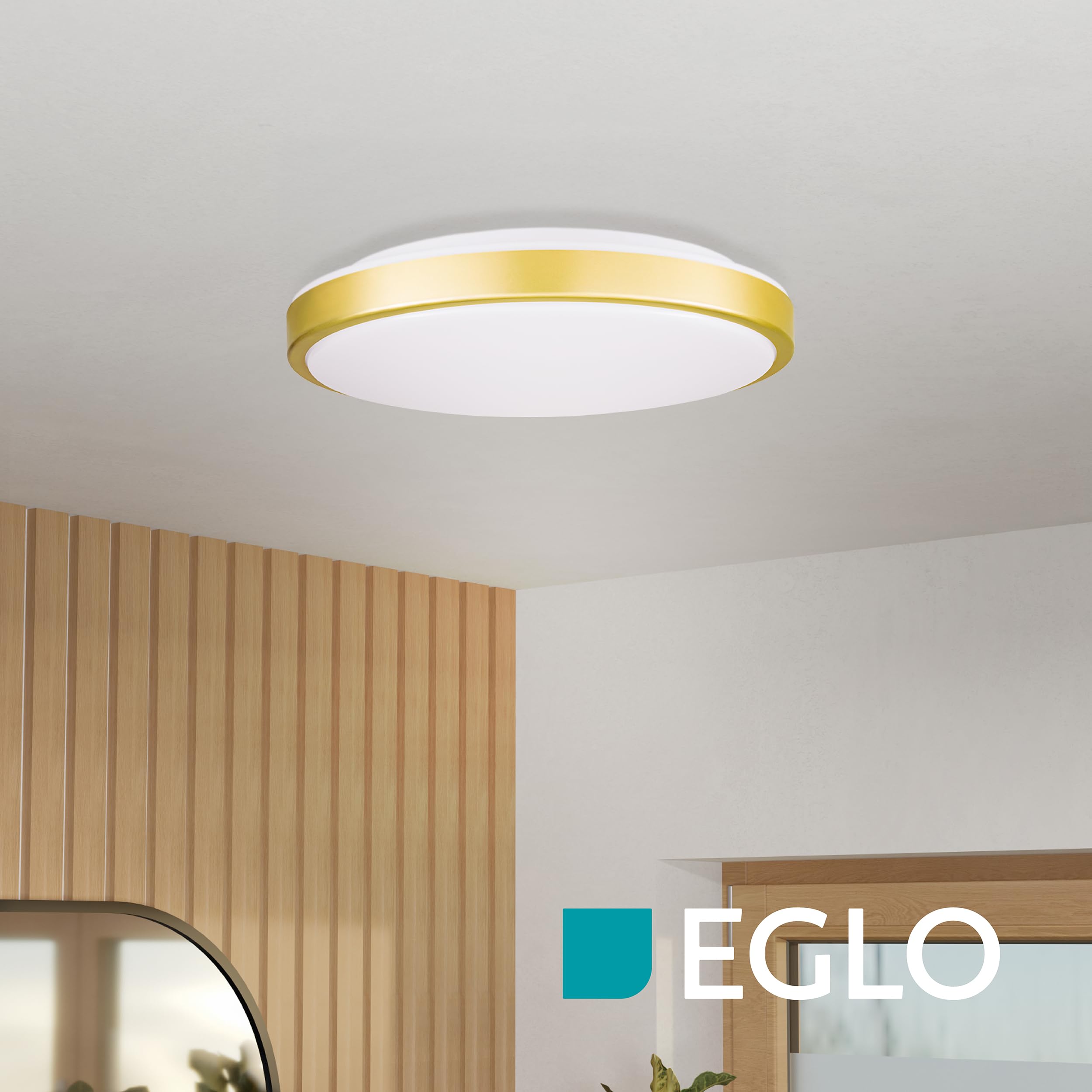 eglo-lezuza-led-deckenleuchte-rund-32-5-cm-wei-mit-messing-ring-warmwei image 3