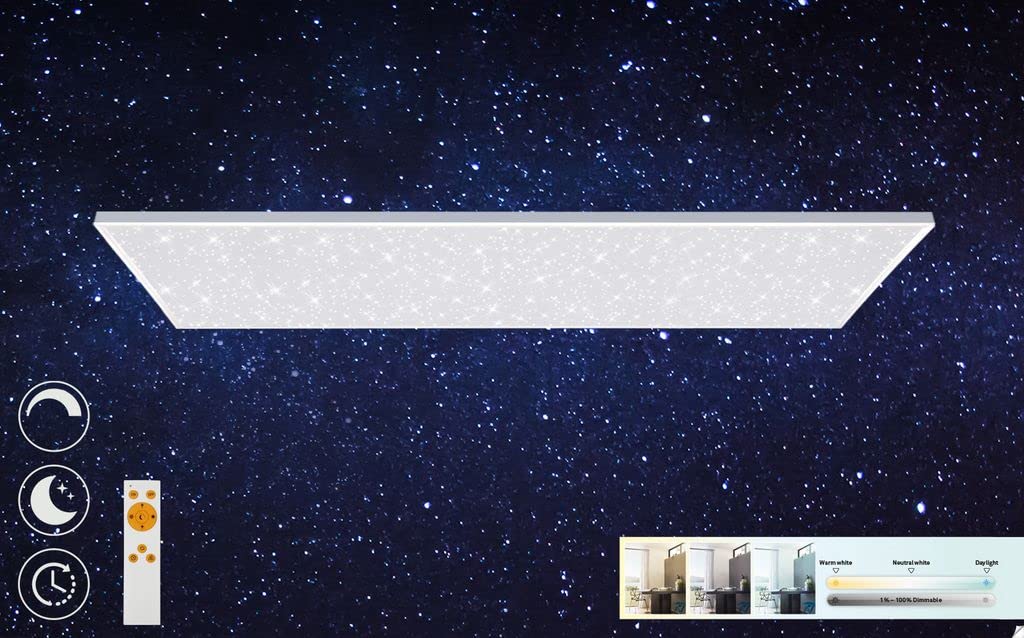 briloner-led-panel-deckenleuchte-100x25cm-sternenhimmel-mit-fernbedienung-wei image 3