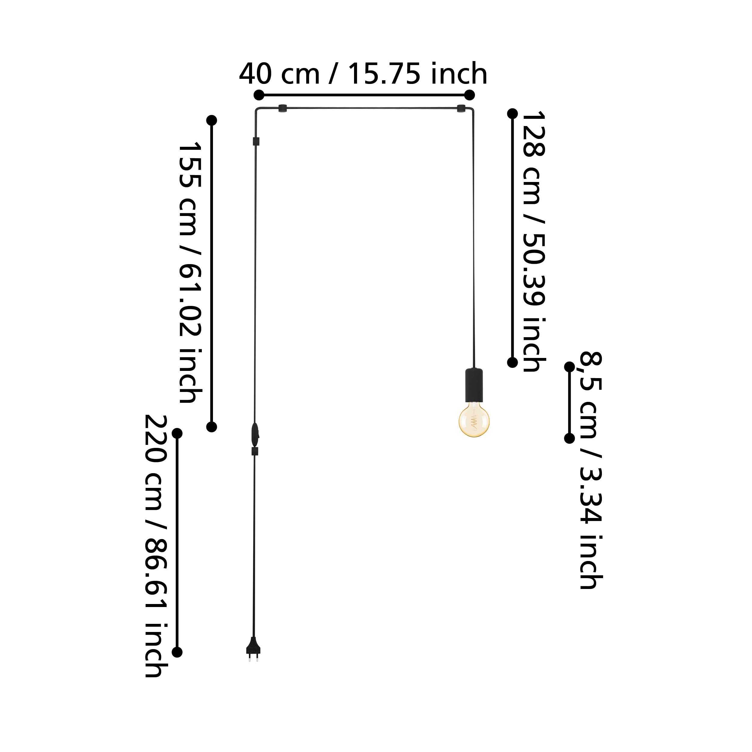 eglo-pinetina-h-ngelampe-e27-mit-stecker-schwarz-metall-pendelleuchte image 4