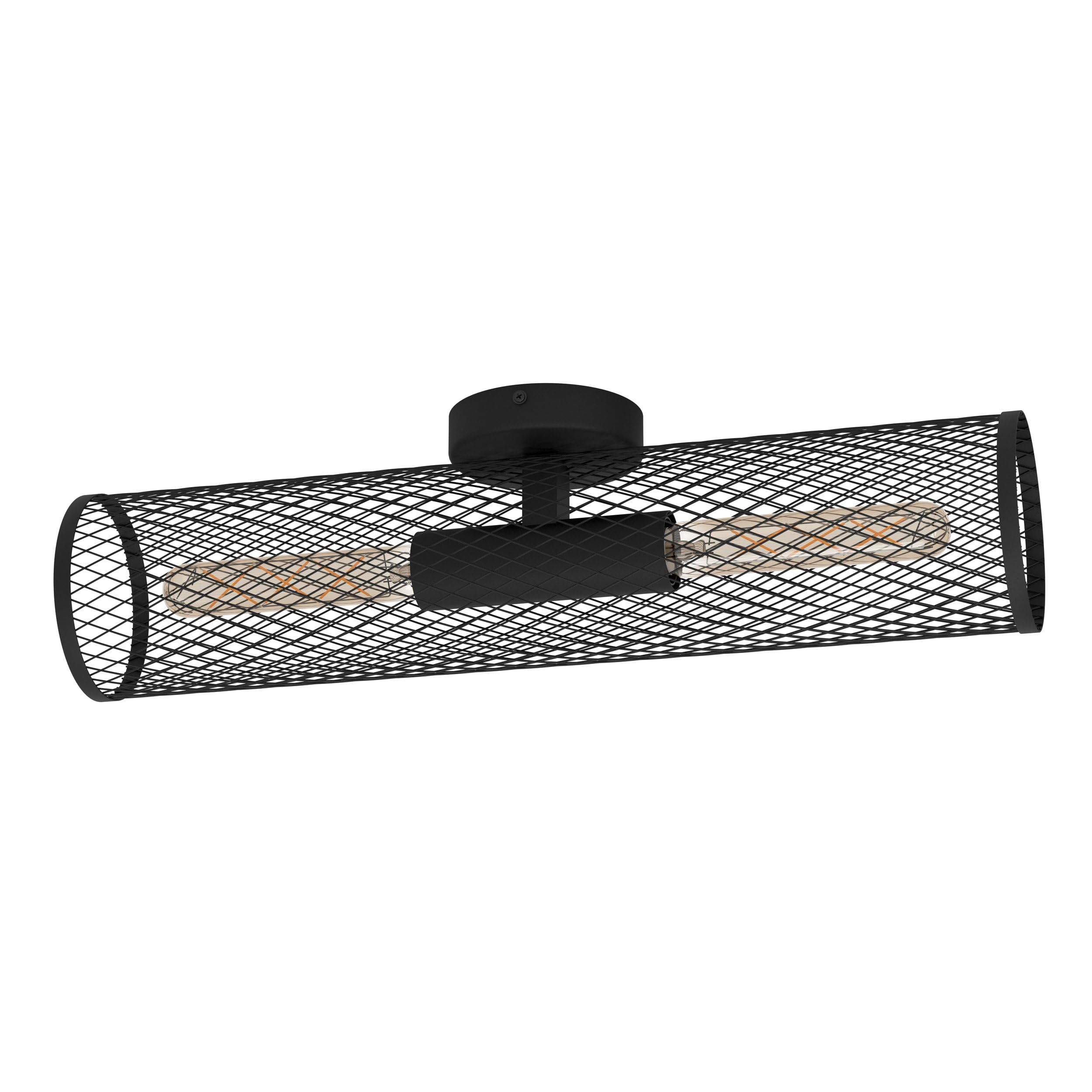 eglo-redcliffe-tischlampe-industrial-schwarz-e27-metall-gitter-38-cm image 8