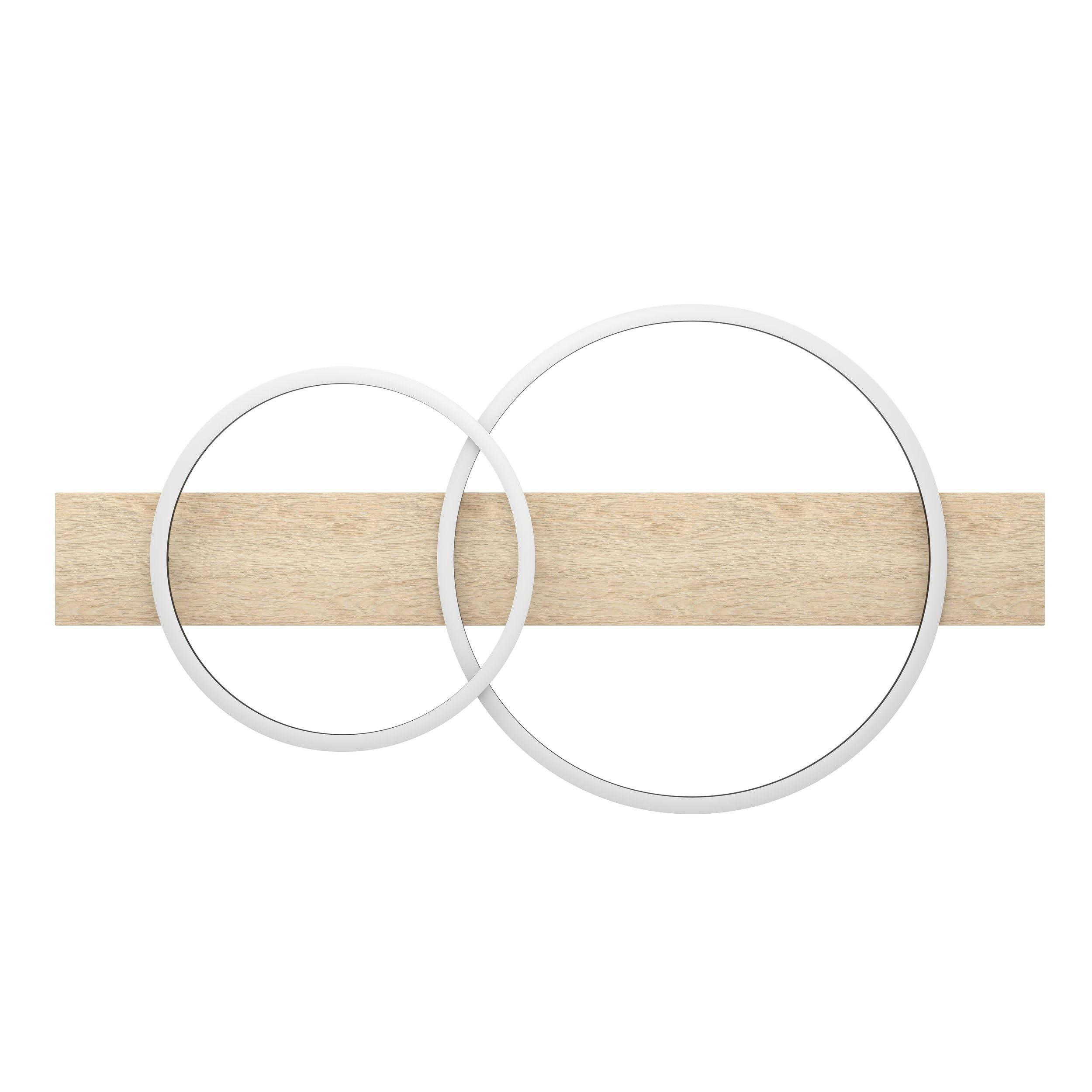 eglo-boyal-led-deckenleuchte-2-flammig-holzbalken-eiche-mit-schwarz-78-cm image 2