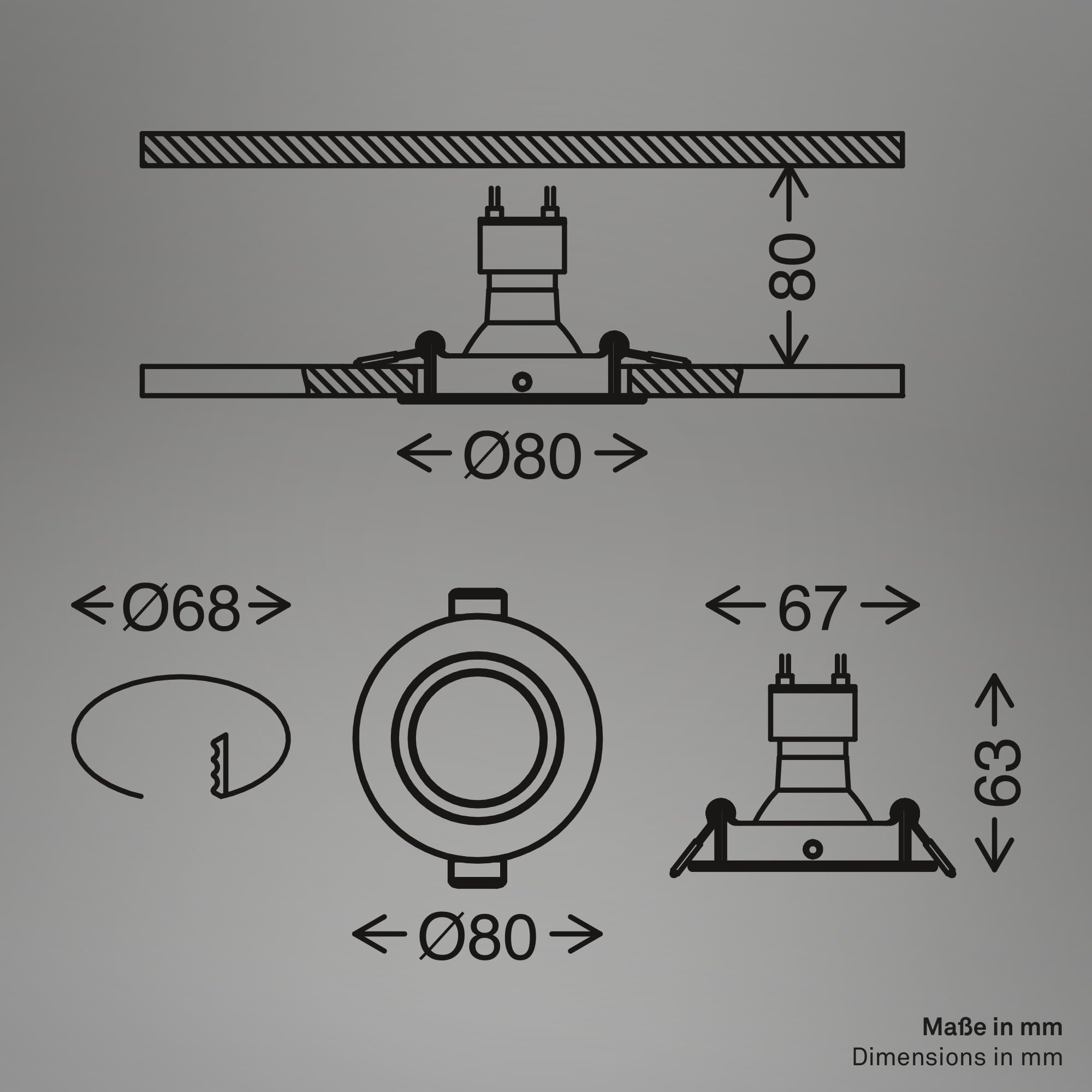 briloner-led-einbaustrahler-3er-set-gu10-schwenkbar-warmwei-wei-8x2-2-cm-68mm-lo image 7