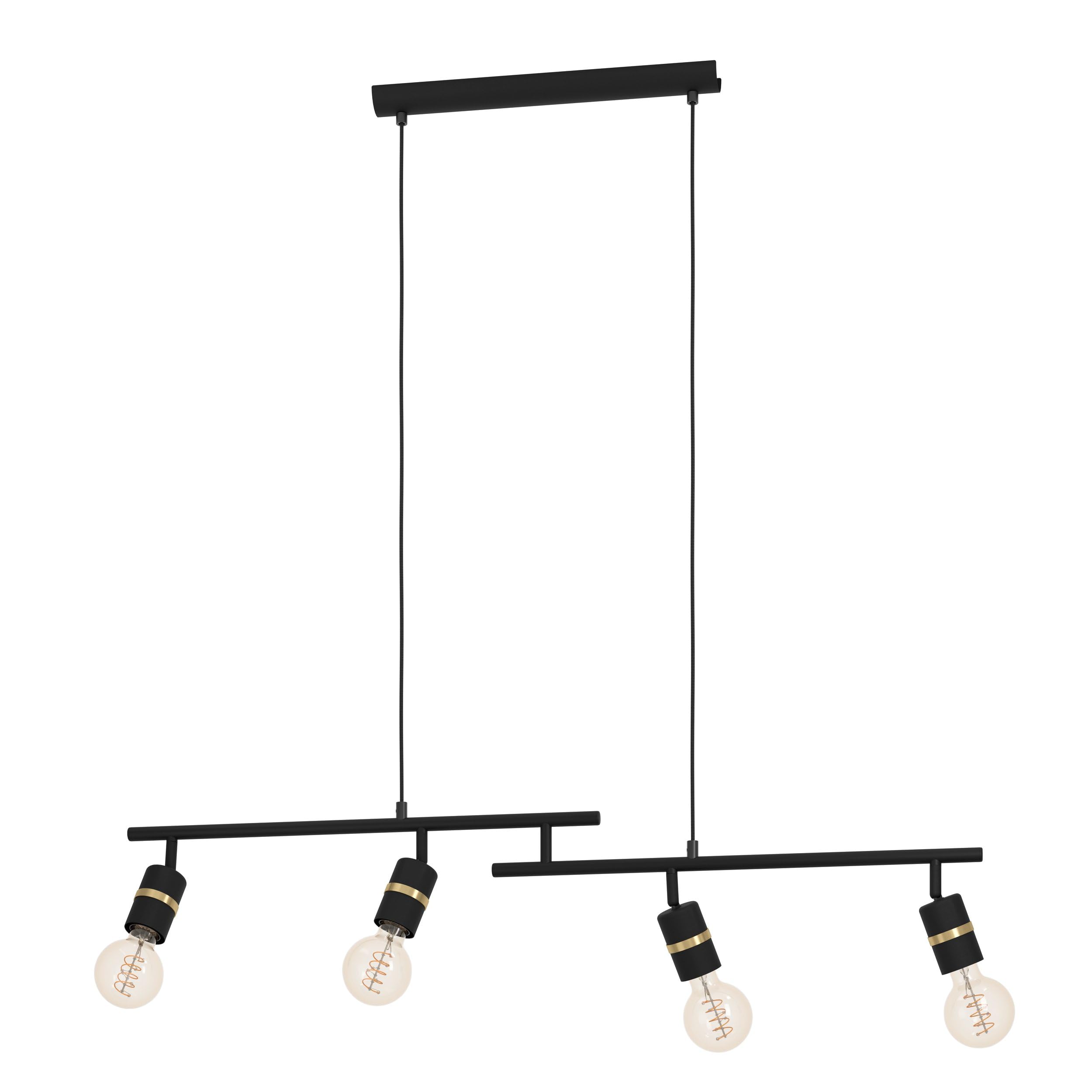 eglo-lurone-tischlampe-2-flammig-schwarz-messing-e27 image 8