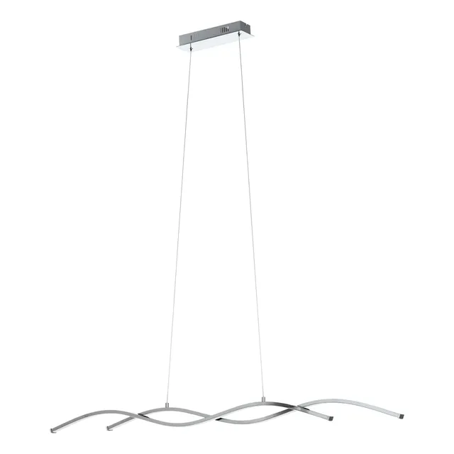 eglo-lasana-2-led-pendellampe-120cm-chrom-wei-2x14w image 1