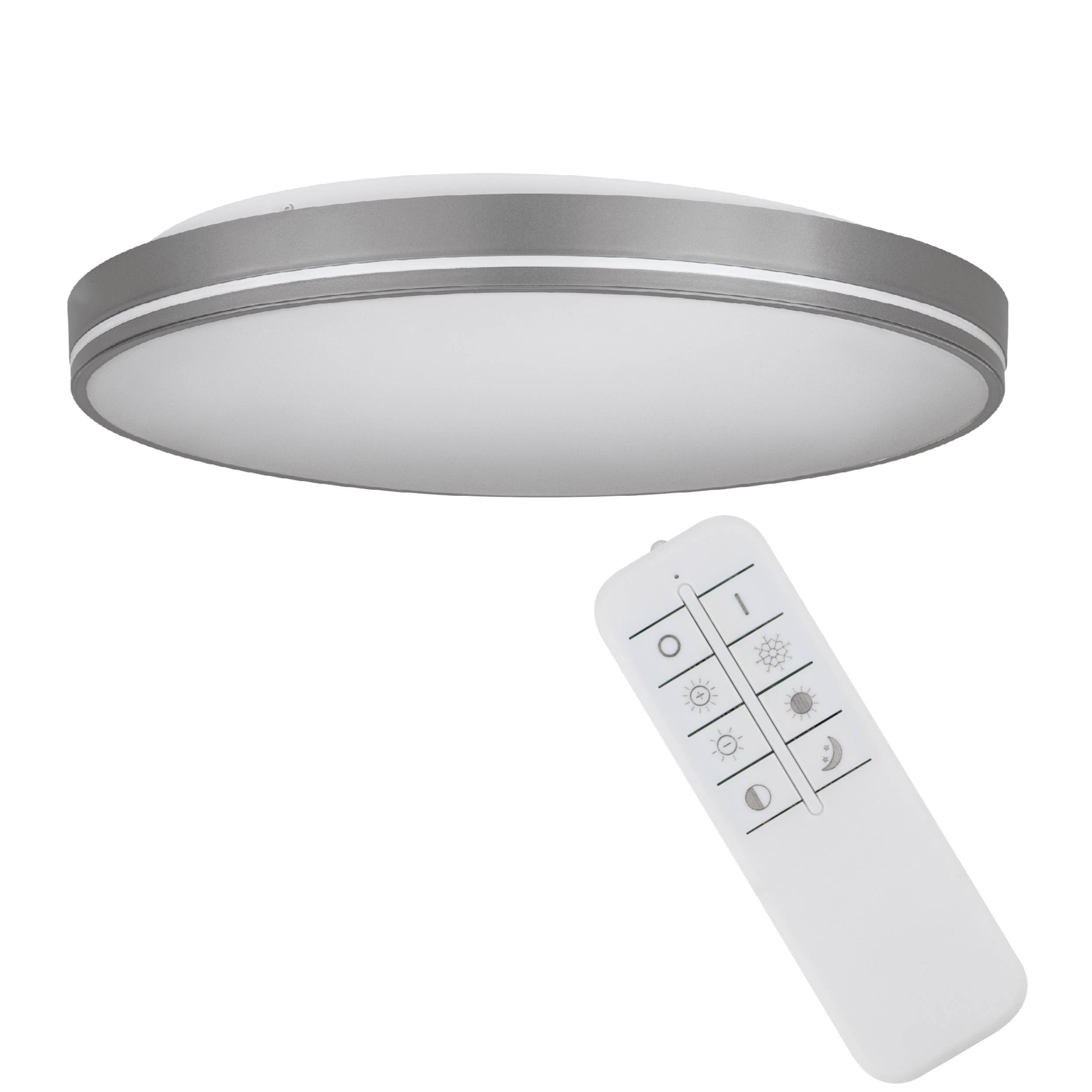 eglo-orotava-led-deckenleuchte-rund-39-5-cm-grau-wei-dimmbar-mit-fernbedienung image 1