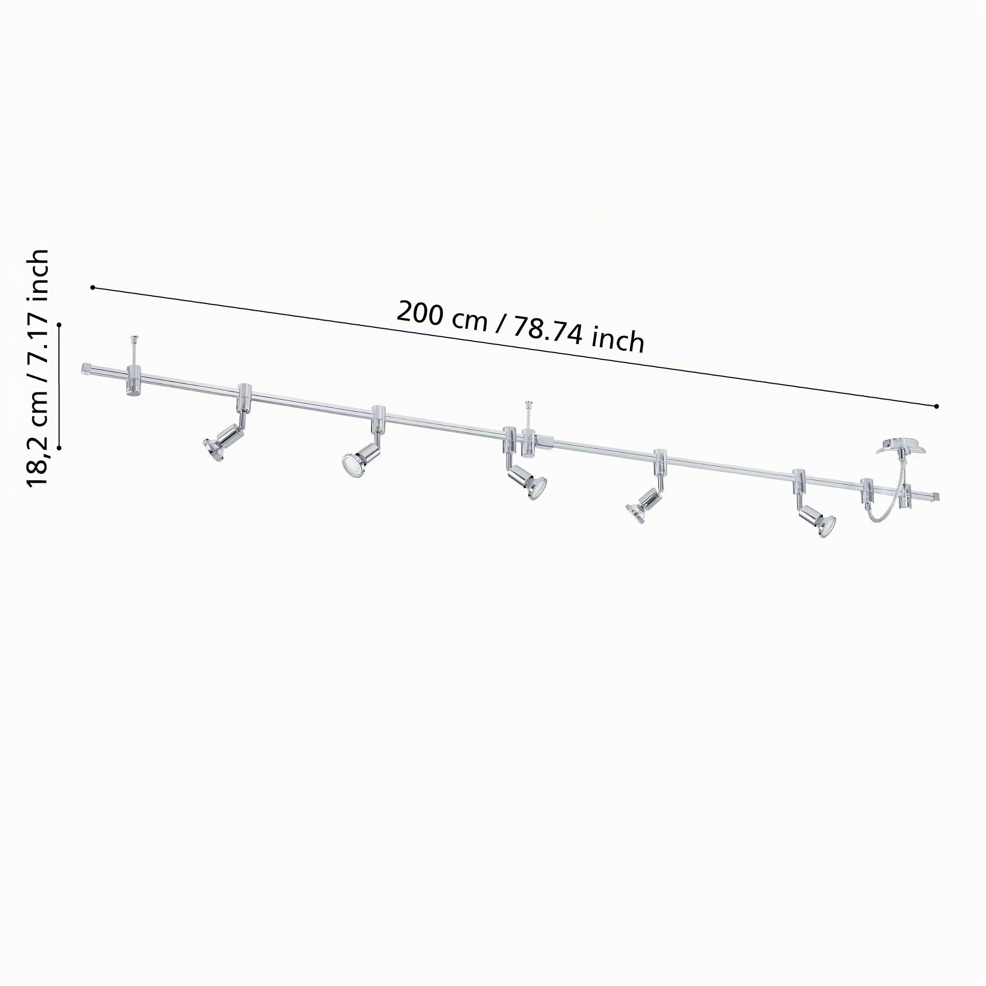 eglo-vilanova-led-deckenstrahler-5-flammig-200-cm-chrom-inkl-gu10-warmwei image 3