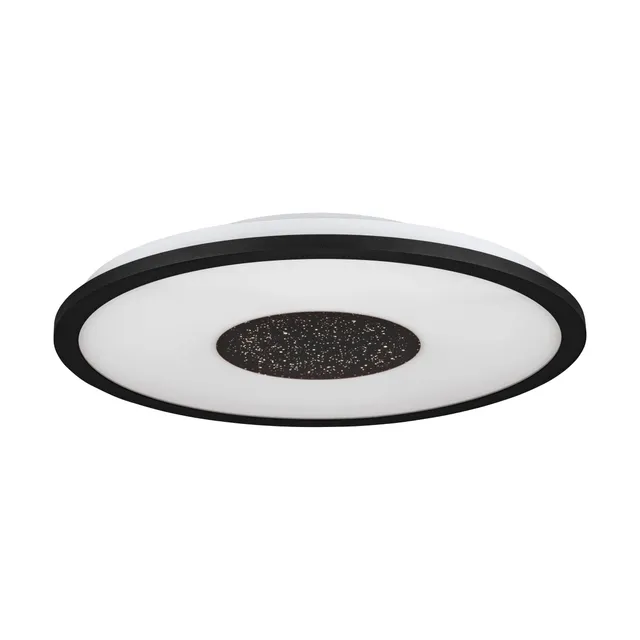 eglo-marmorata-led-deckenleuchte-45-cm-schwarz-wei-mit-sternenhimmel-effekt image 1