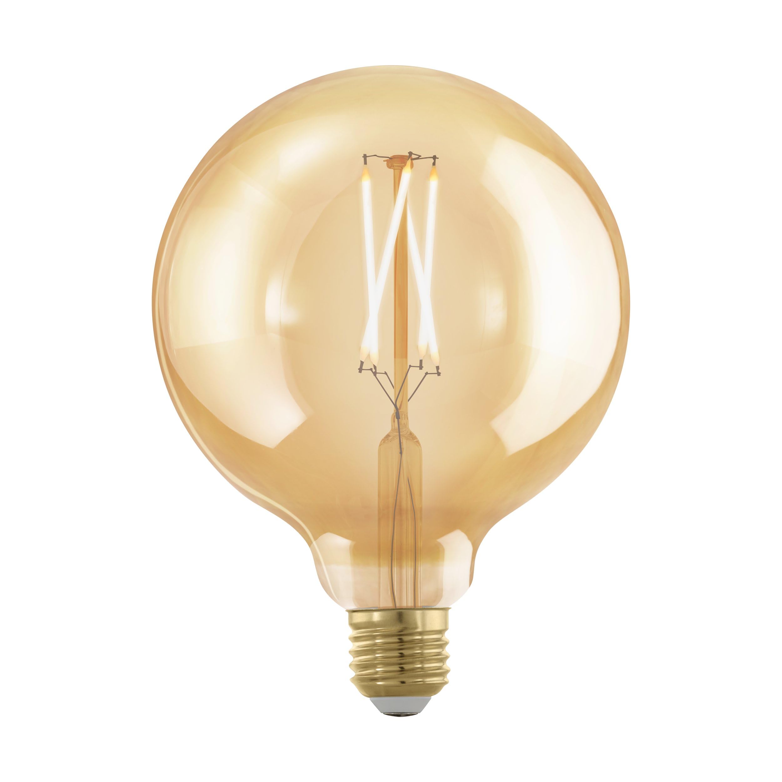 eglo-led-e27-golden-vintage-gl-hbirne-globe-retro-filament-dimmbar-12-5cm image 1