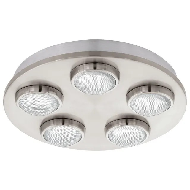 eglo-lombes-led-deckenleuchte-rund-35-cm-stahl-nickel-matt-kunststoff-klar image 1