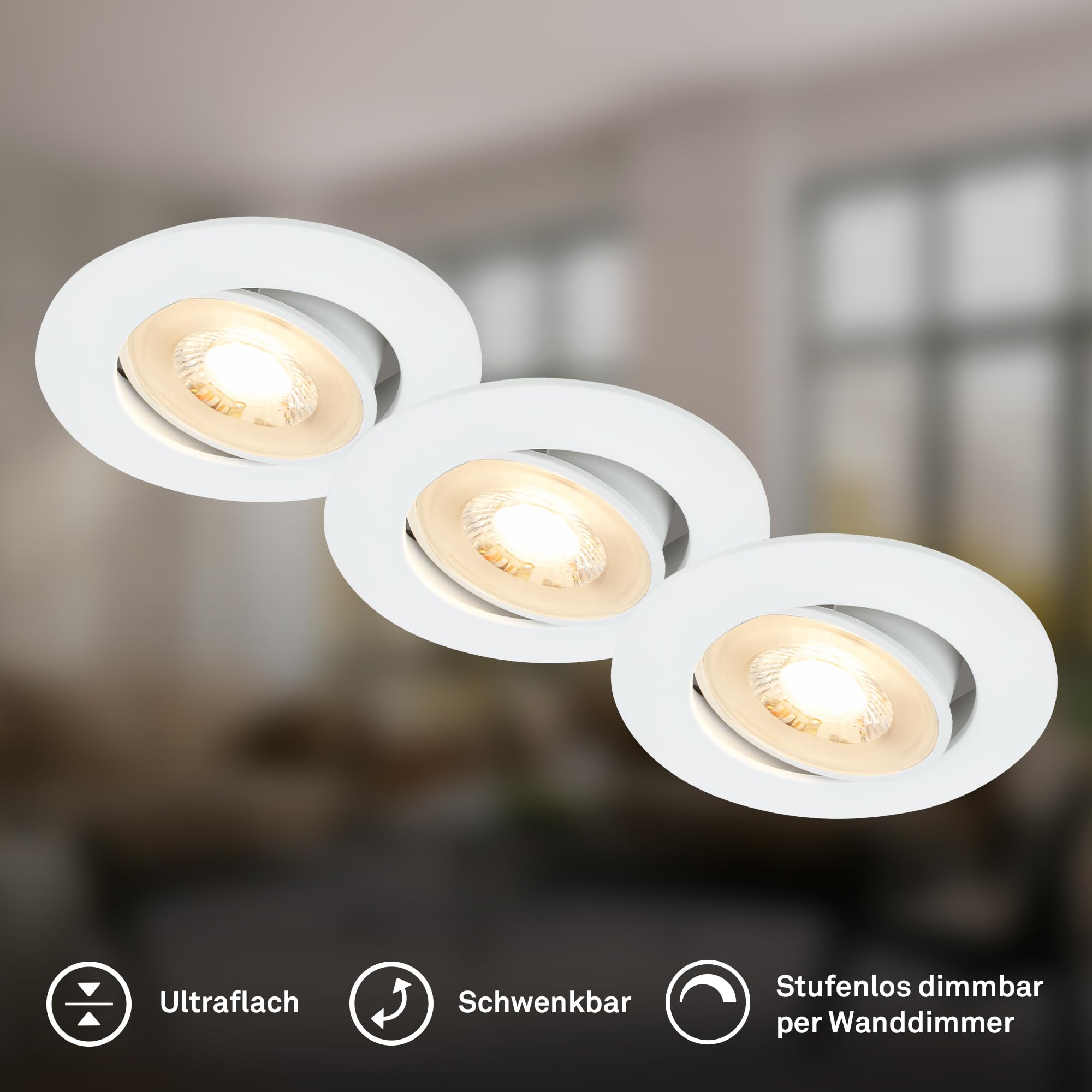 briloner-3er-set-led-einbaustrahler-230v-flach-dimmbar-schwenkbar-wei image 2