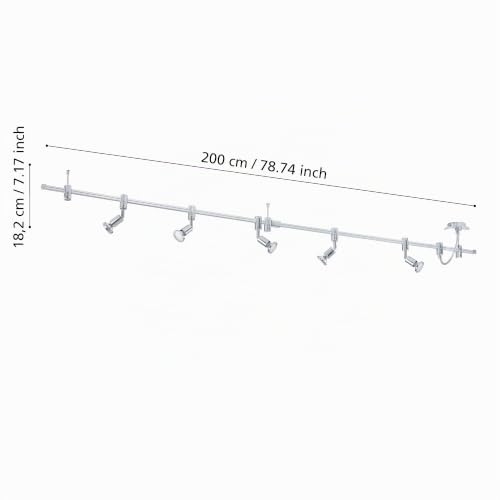 eglo-vilanova-led-deckenstrahler-5-flammig-200-cm-chrom-inkl-gu10-warmwei image 6
