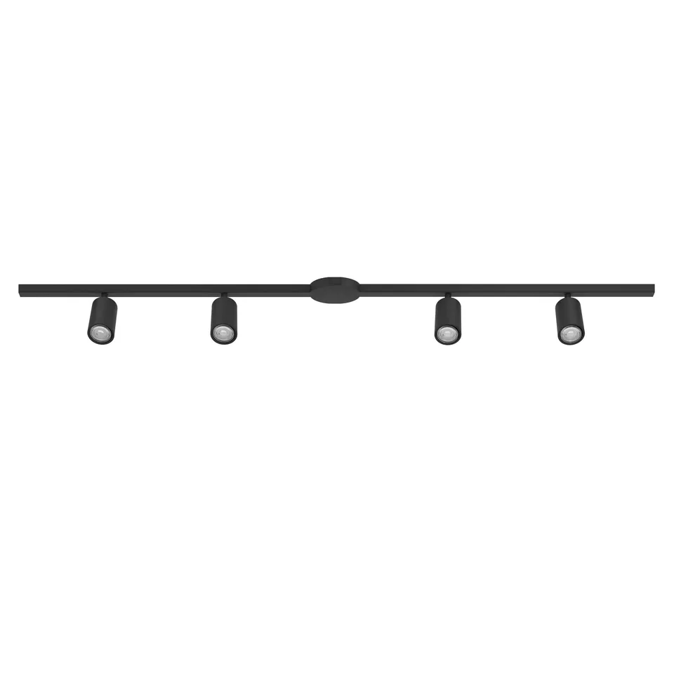 eglo-easy-track-hochvolt-schienensystem-set-192-5-cm-4x-gu10-spots-schwarz image 1