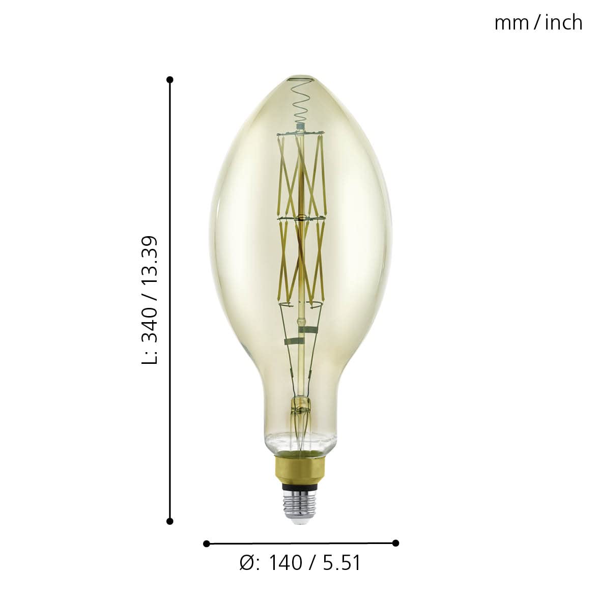 eglo-smoky-vintage-led-filament-e27-big-size-14-cm-dimmbar image 4