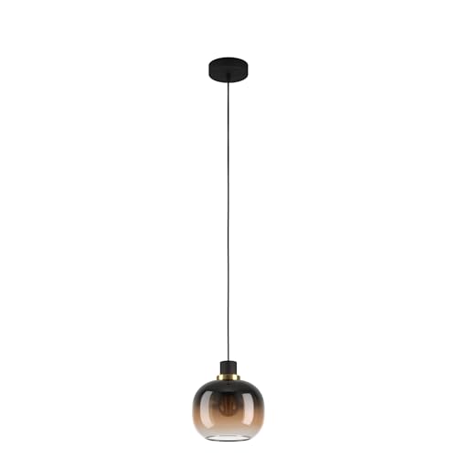 eglo-oilella-h-ngelampe-e27-rauchglas-19-cm-schwarz-braun-messing image 6