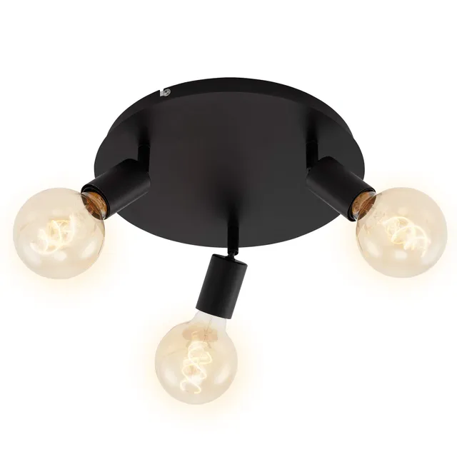 briloner-deckenlampe-vintage-3-flammig-schwenkbar-e27-spot-schwarz-30x8-cm image 1