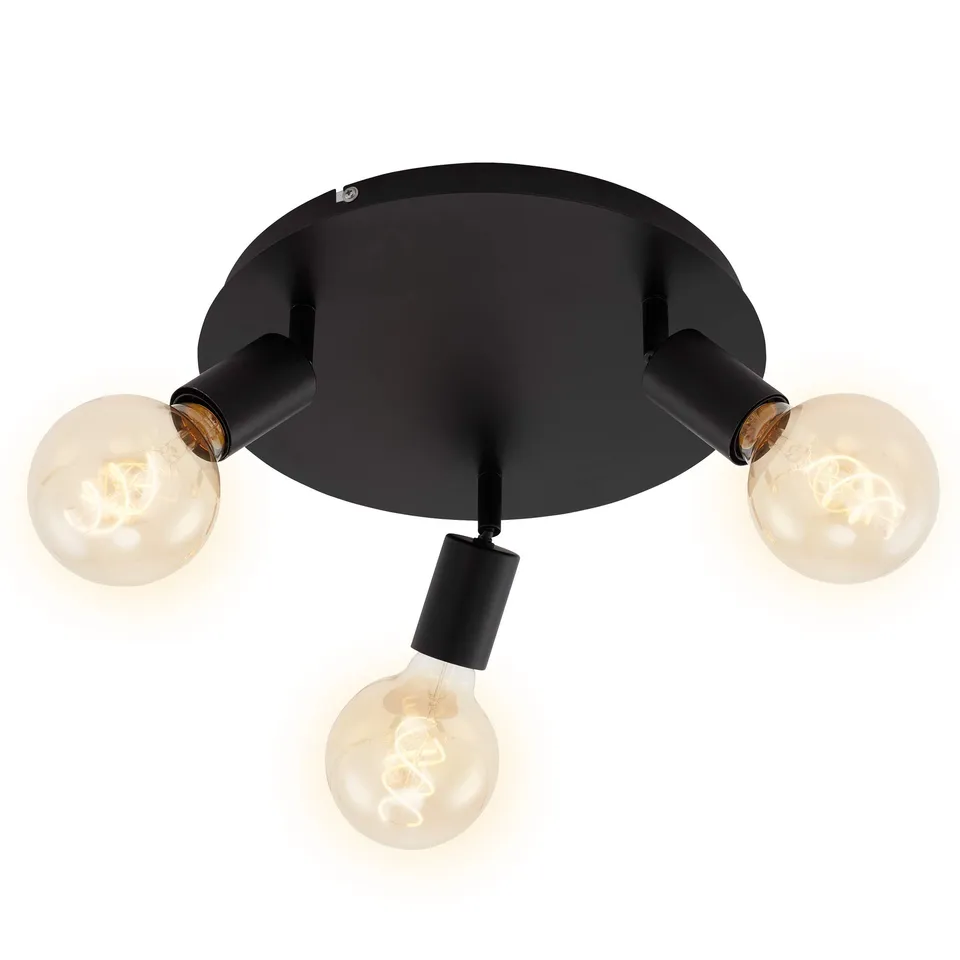 briloner-deckenlampe-vintage-3-flammig-schwenkbar-e27-spot-schwarz-30x8-cm image 1