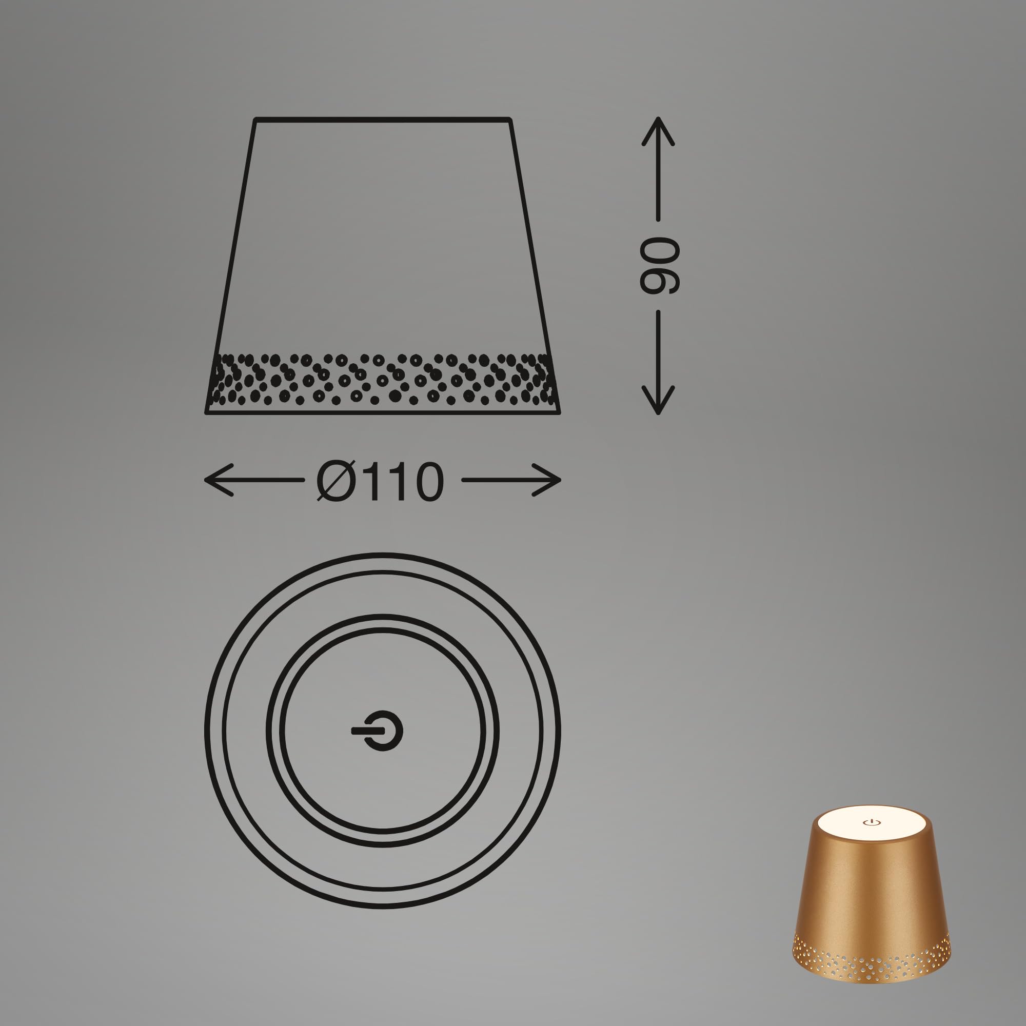 briloner-led-flaschenlampe-aufsatz-kabellos-touch-dimmbar-ip44-gold-matt image 8