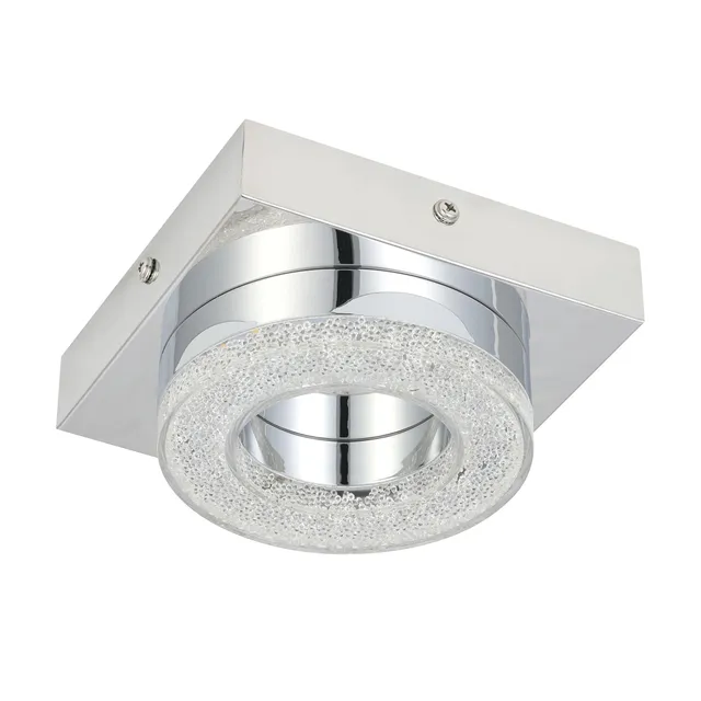 eglo-fradelo-1-flammige-led-deckenleuchte-chrom-kristall-klar-14-cm-warmwei image 1